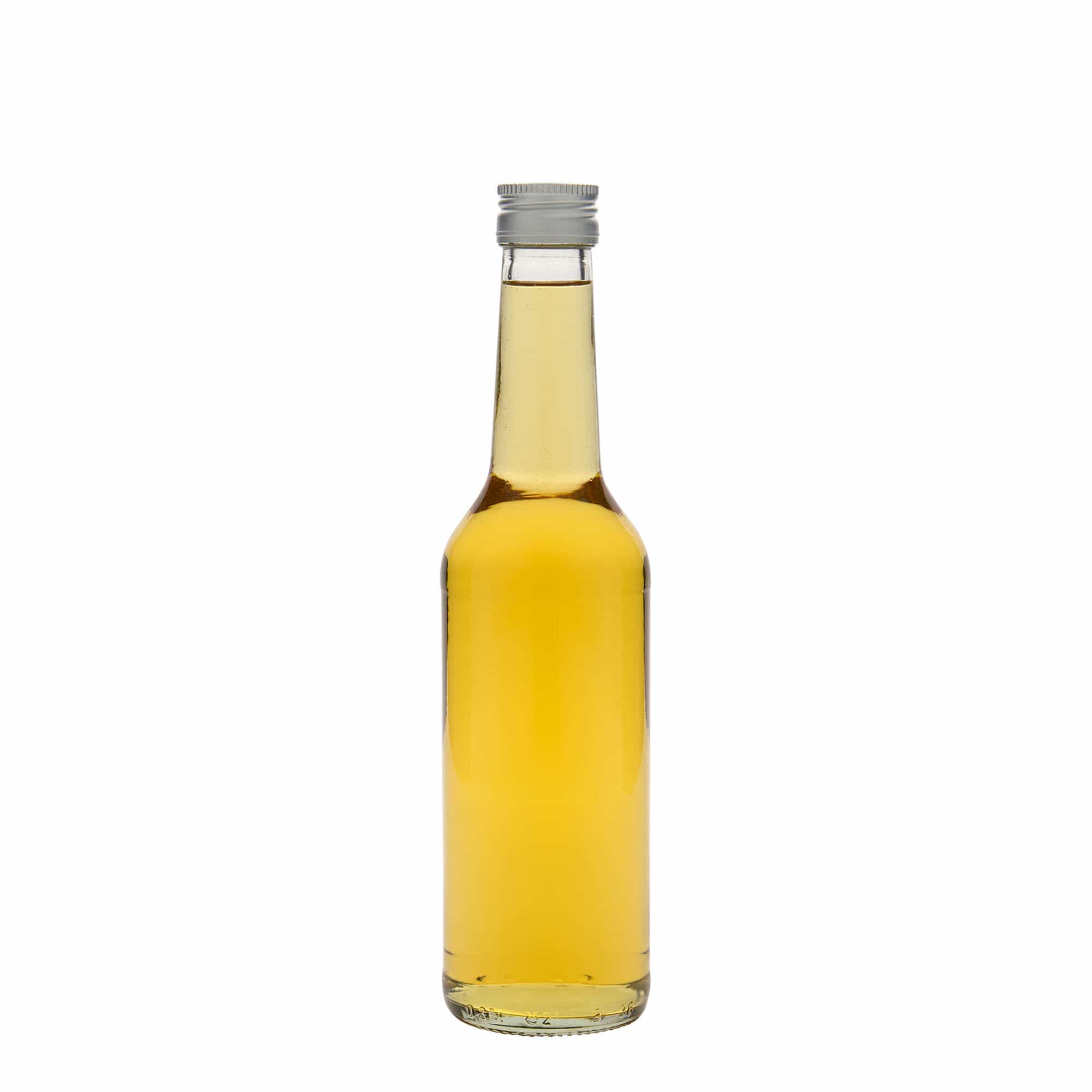 350 ml stiklinis butelis su tiesiu kakleliu, anga: PP 28