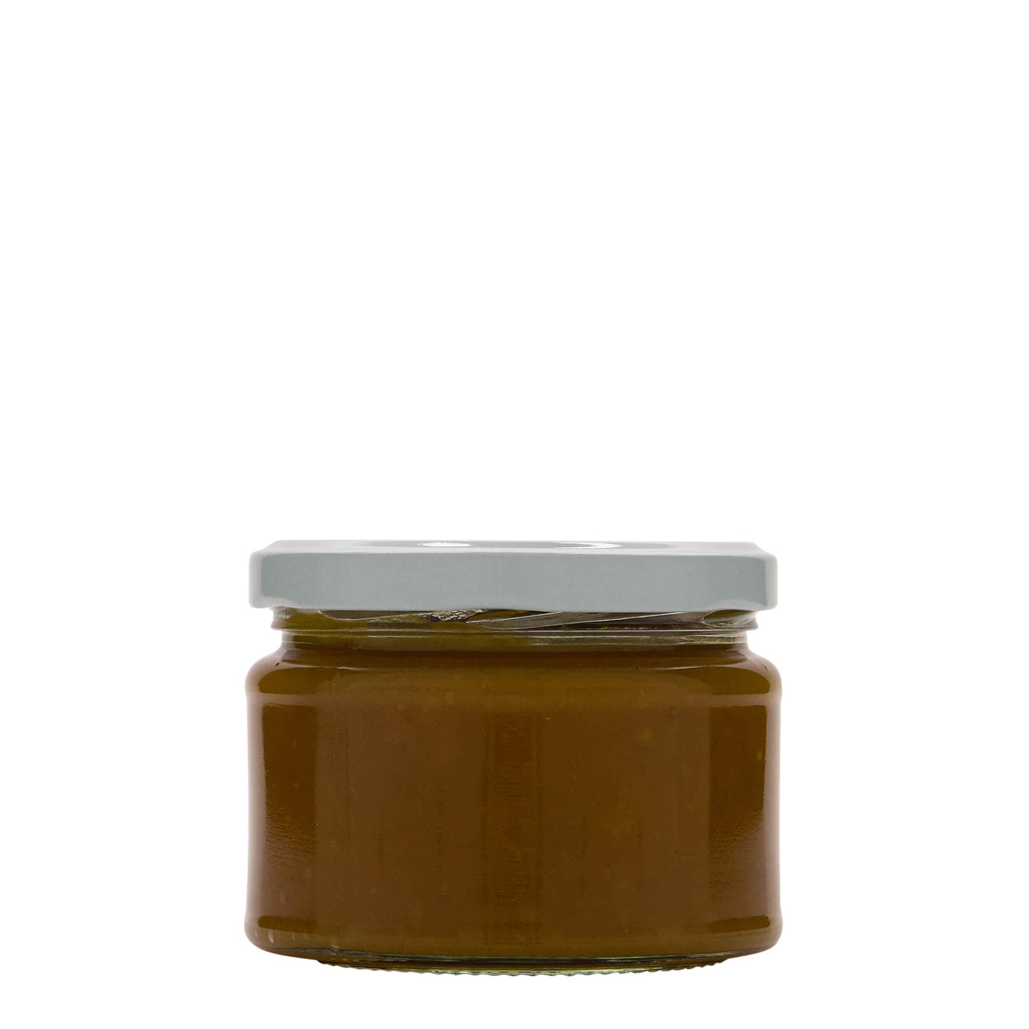 280 ml plokščias apvalus stiklas, anga: Twist-Off (TO 82)