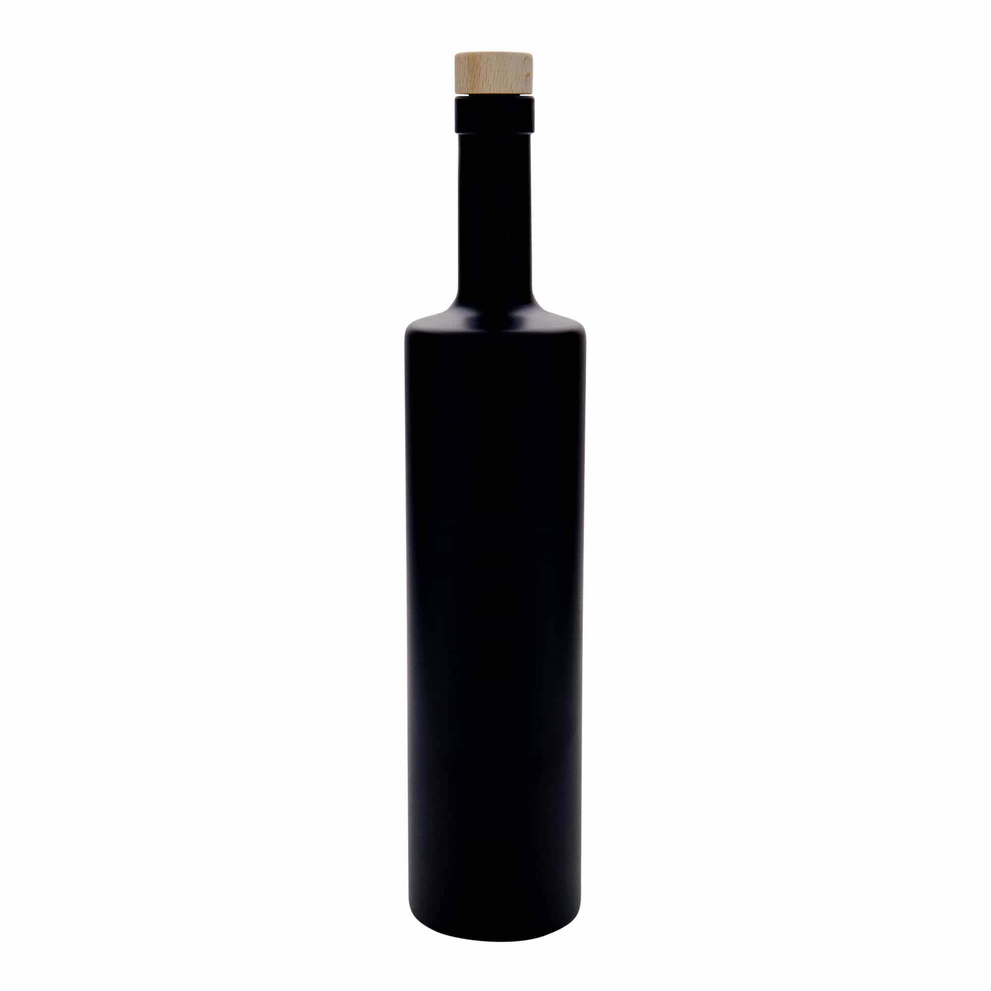 700 ml stiklinis butelis „Centurio“, juodas, anga: kamštis 700 ml stiklinis butelis „Centurio“, juodas, anga: kamštis