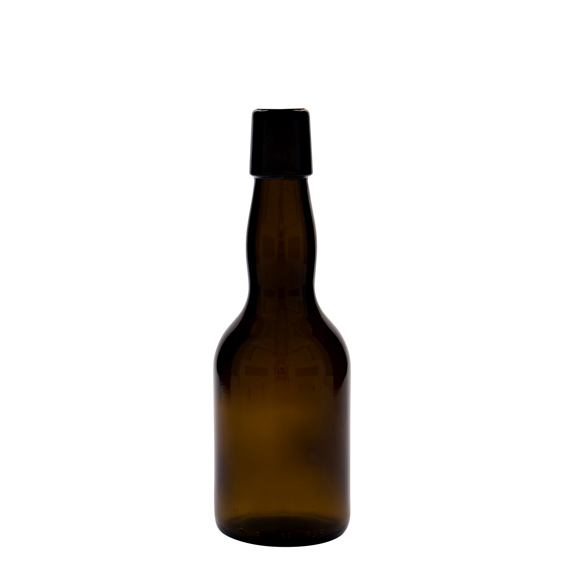 330 ml alaus butelis su kaklu, stiklas, rudas, anga: užsegamas užraktas 330 ml alaus butelis su kaklu, stiklas, rudas, anga: užsegamas užraktas