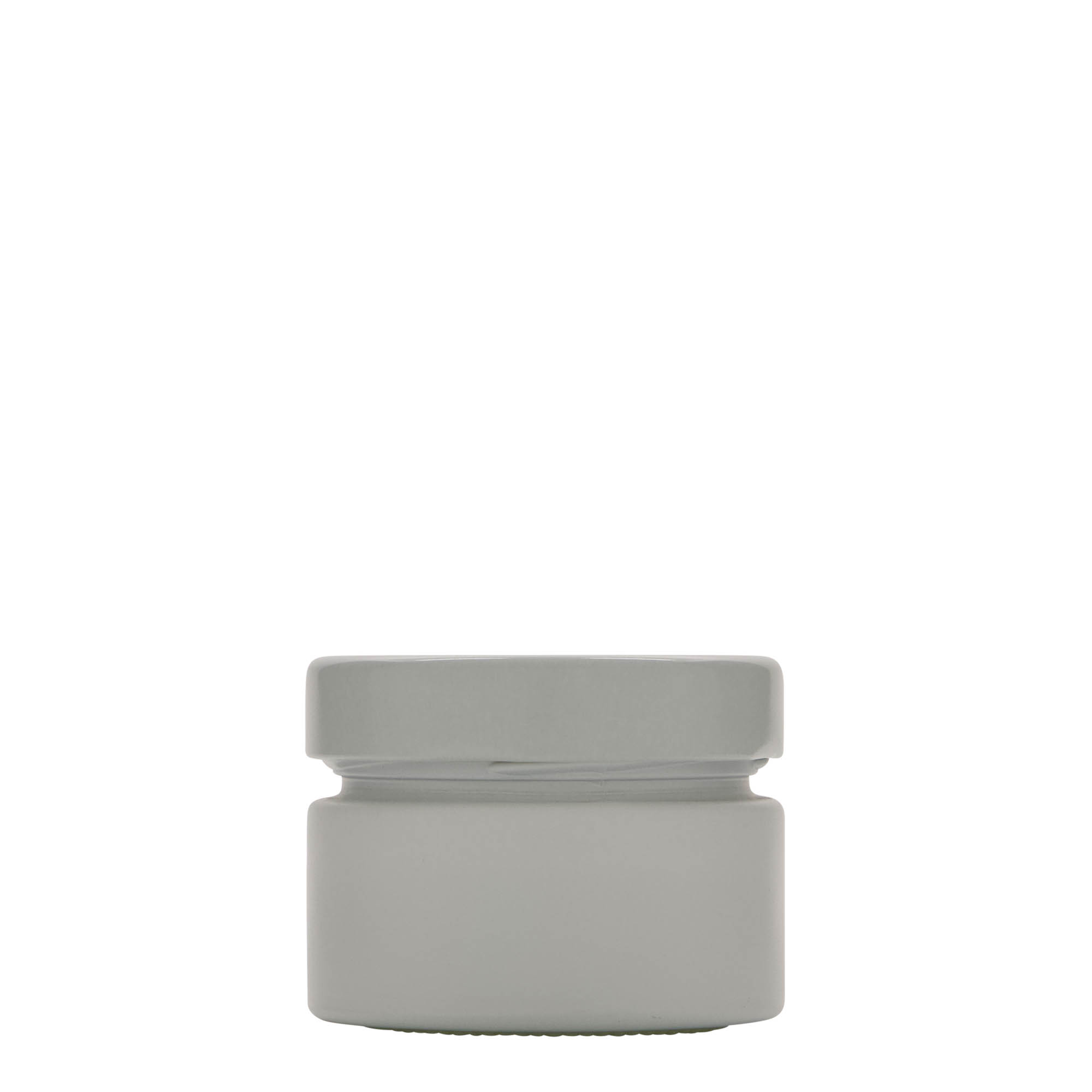 130 ml apvalus stiklas „Aurora“, baltas, anga: Deep-Twist-Off (DTO 66)