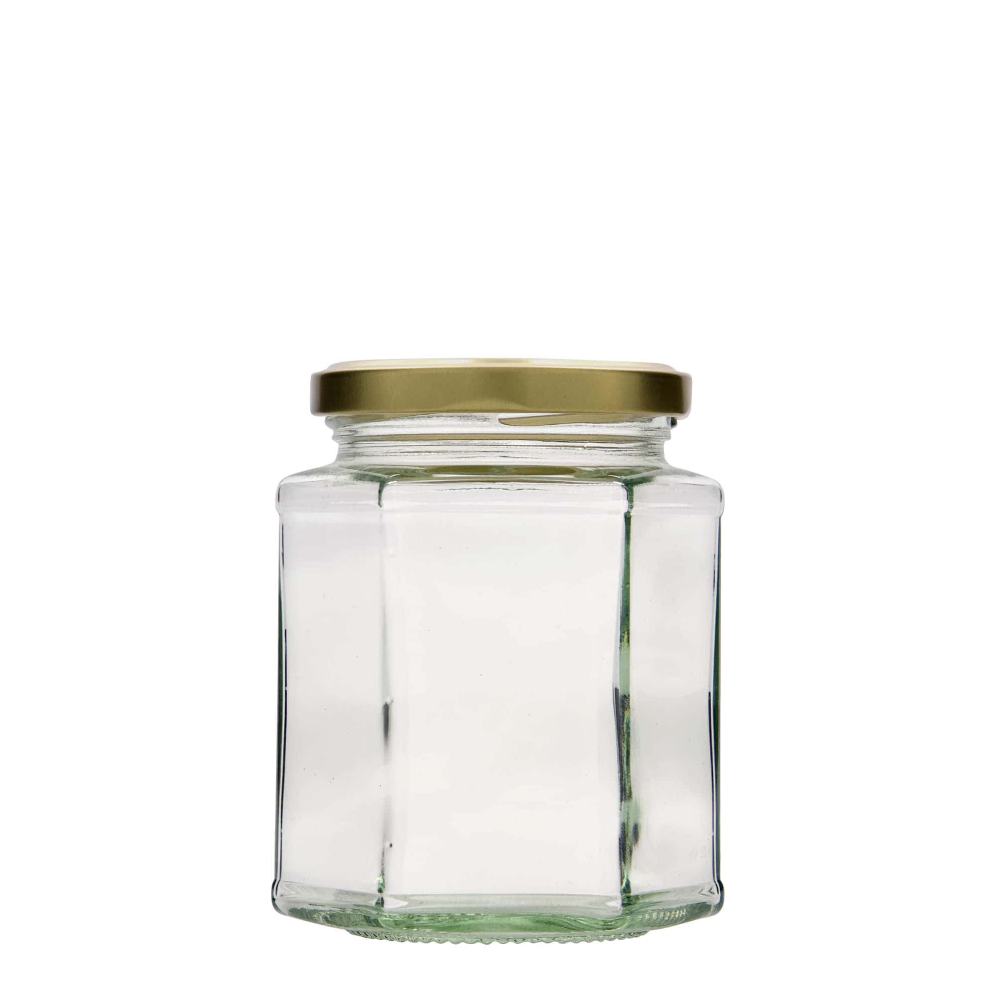 324 ml šešiakampis stiklas, anga: Twist-Off (TO 66)