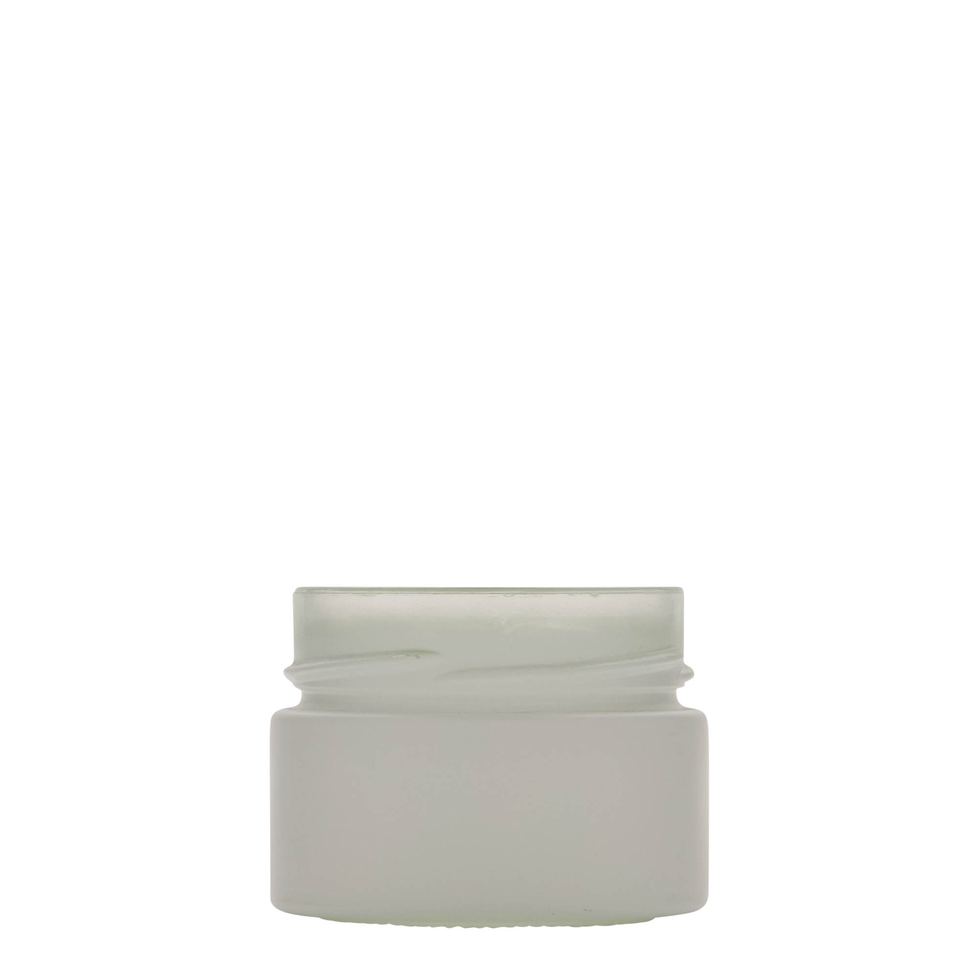 130 ml apvalus stiklas „Aurora“, baltas, anga: Deep-Twist-Off (DTO 66)