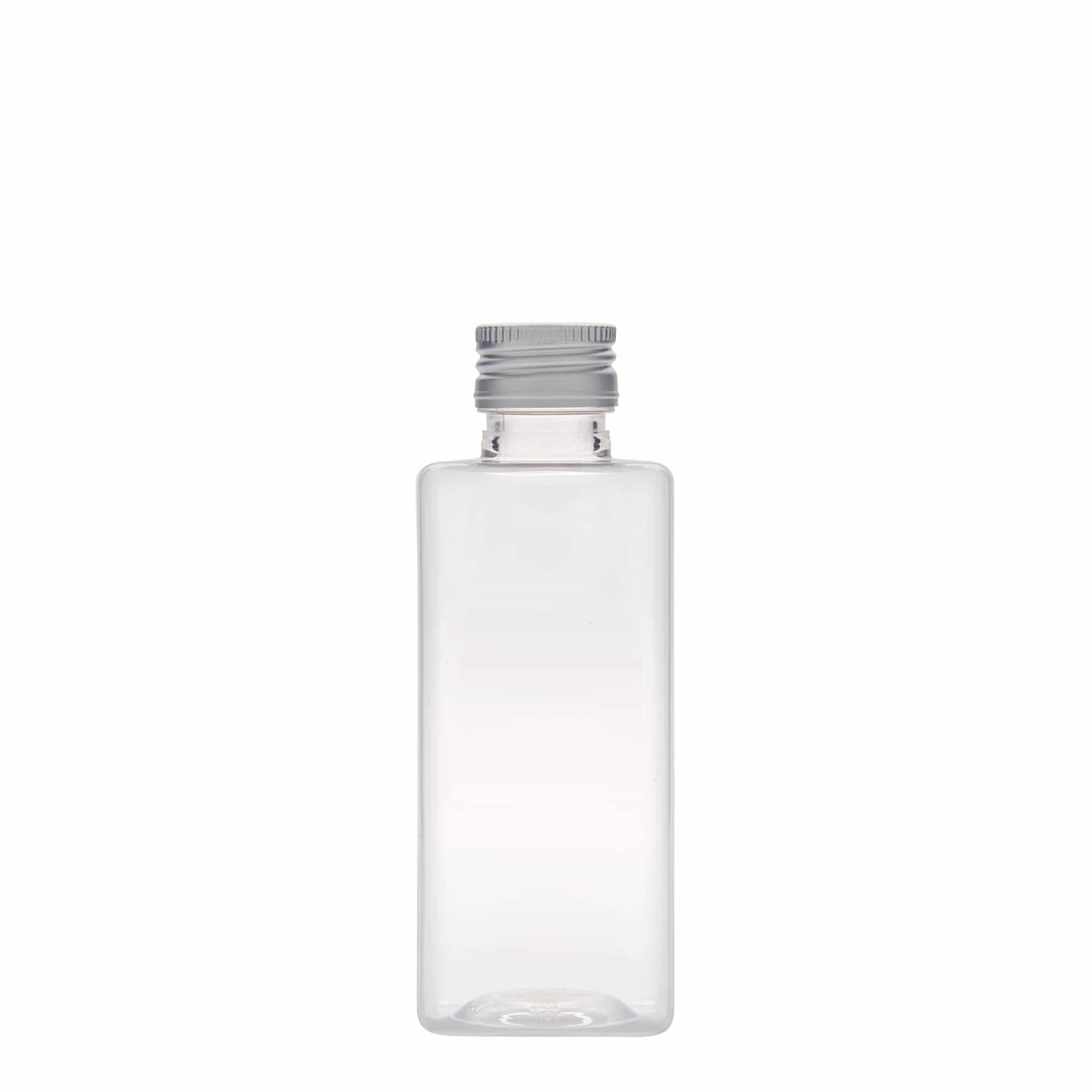 250 ml PET butelis „Karl“, kvadratinis, plastikas, kaklelis: PP 28