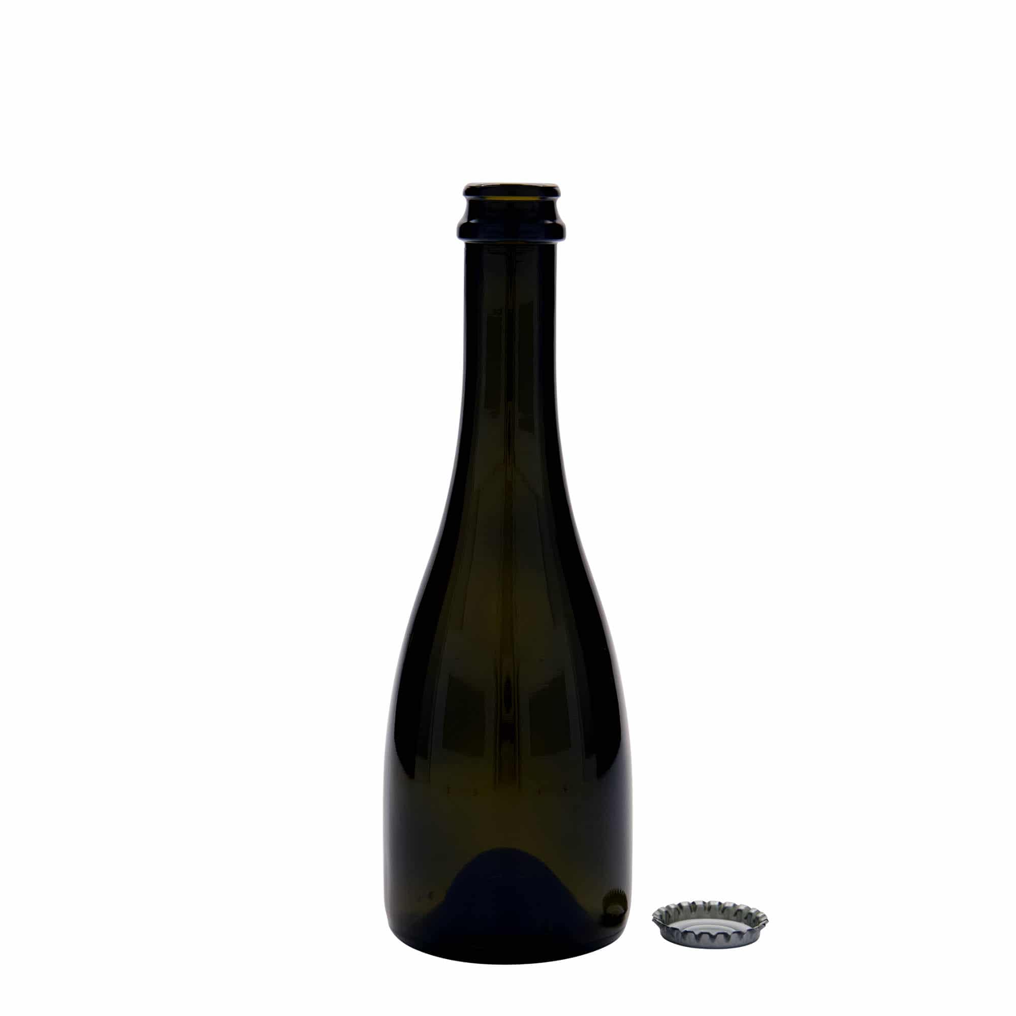 330 ml alaus / putojančio vyno butelis „Tosca“, stiklas, senovinė žalia, kamštis: kronkorkenas