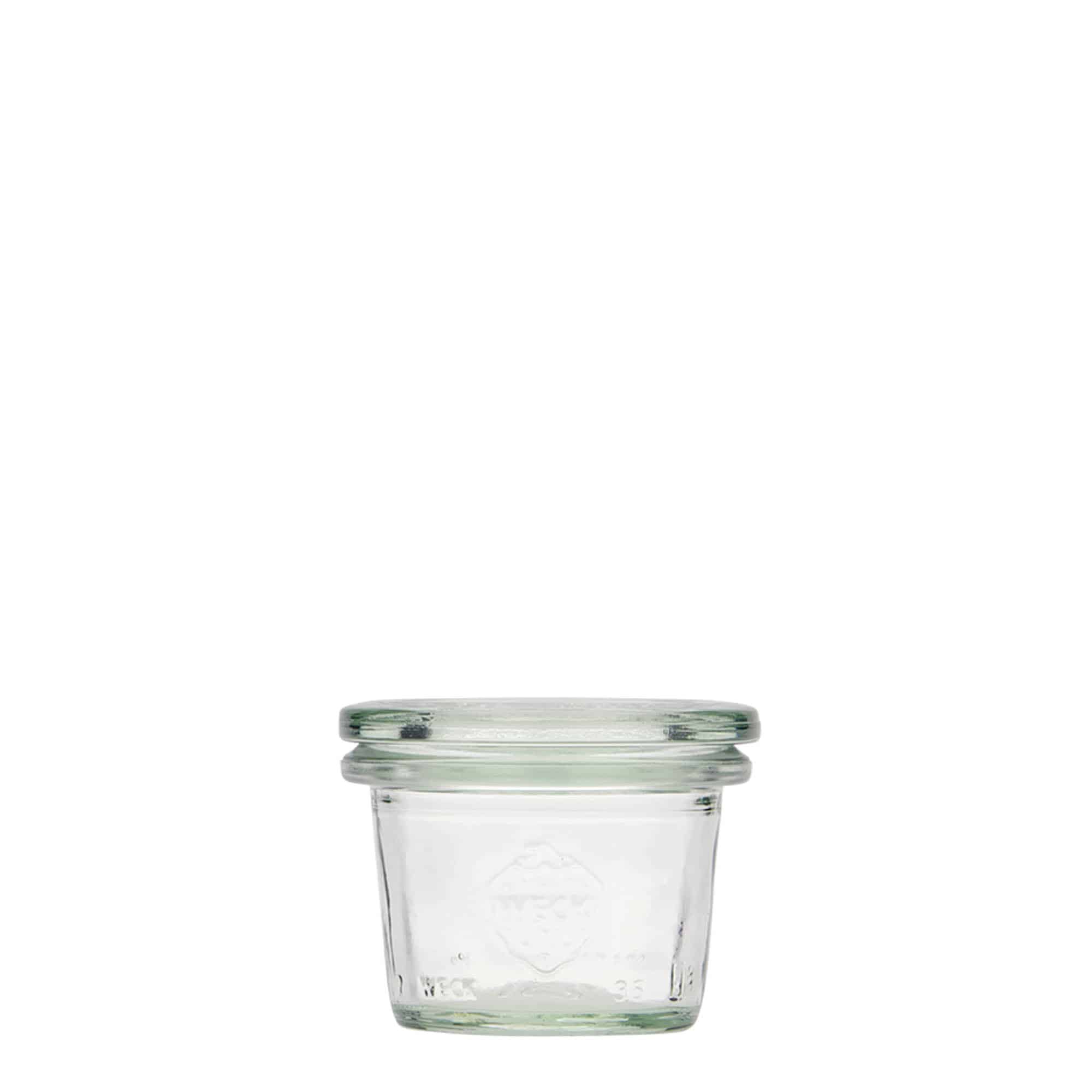 35 ml WECK-stiklainis, anga: apvali kraštinė 35 ml WECK-stiklainis, anga: apvali kraštinė