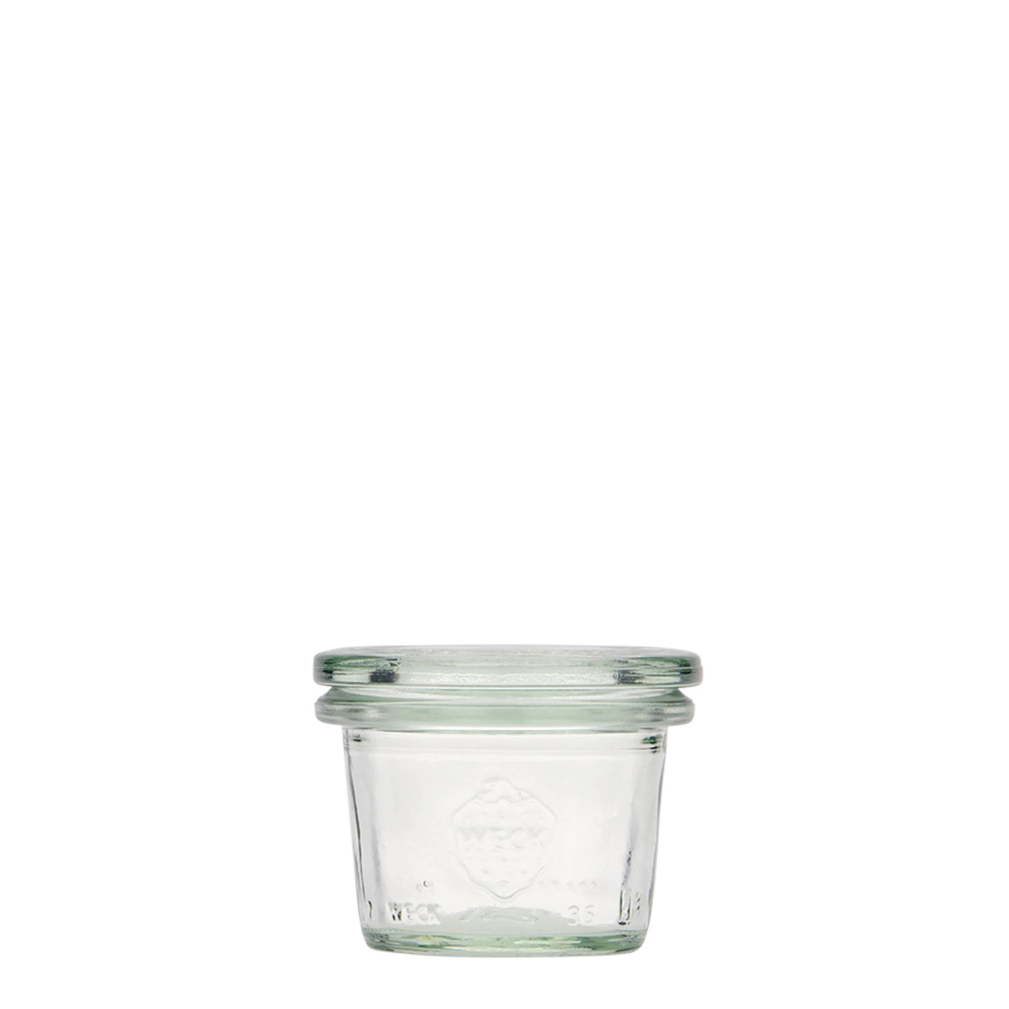 35 ml WECK-stiklainis, anga: apvali kraštinė 35 ml WECK-stiklainis, anga: apvali kraštinė