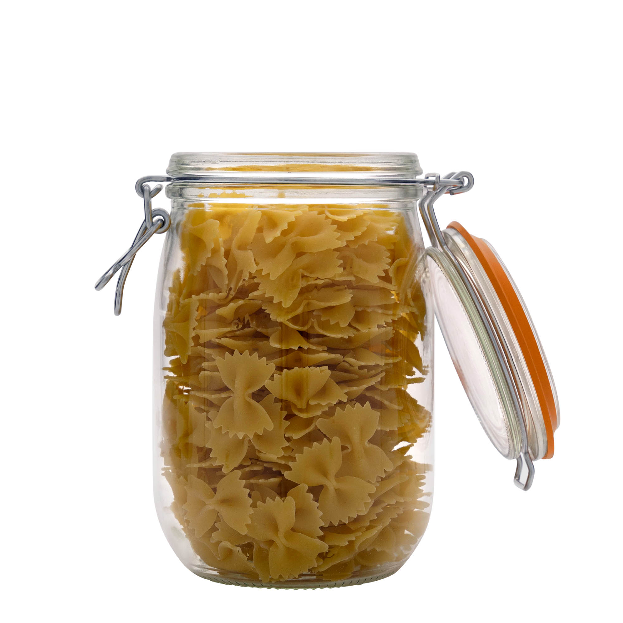 1.000 ml vielos užsegimo stiklainis „Le Parfait Super Bocal“, anga: vielos užsegimas 1.000 ml vielos užsegimo stiklainis „Le Parfait Super Bocal“, anga: vielos užsegimas