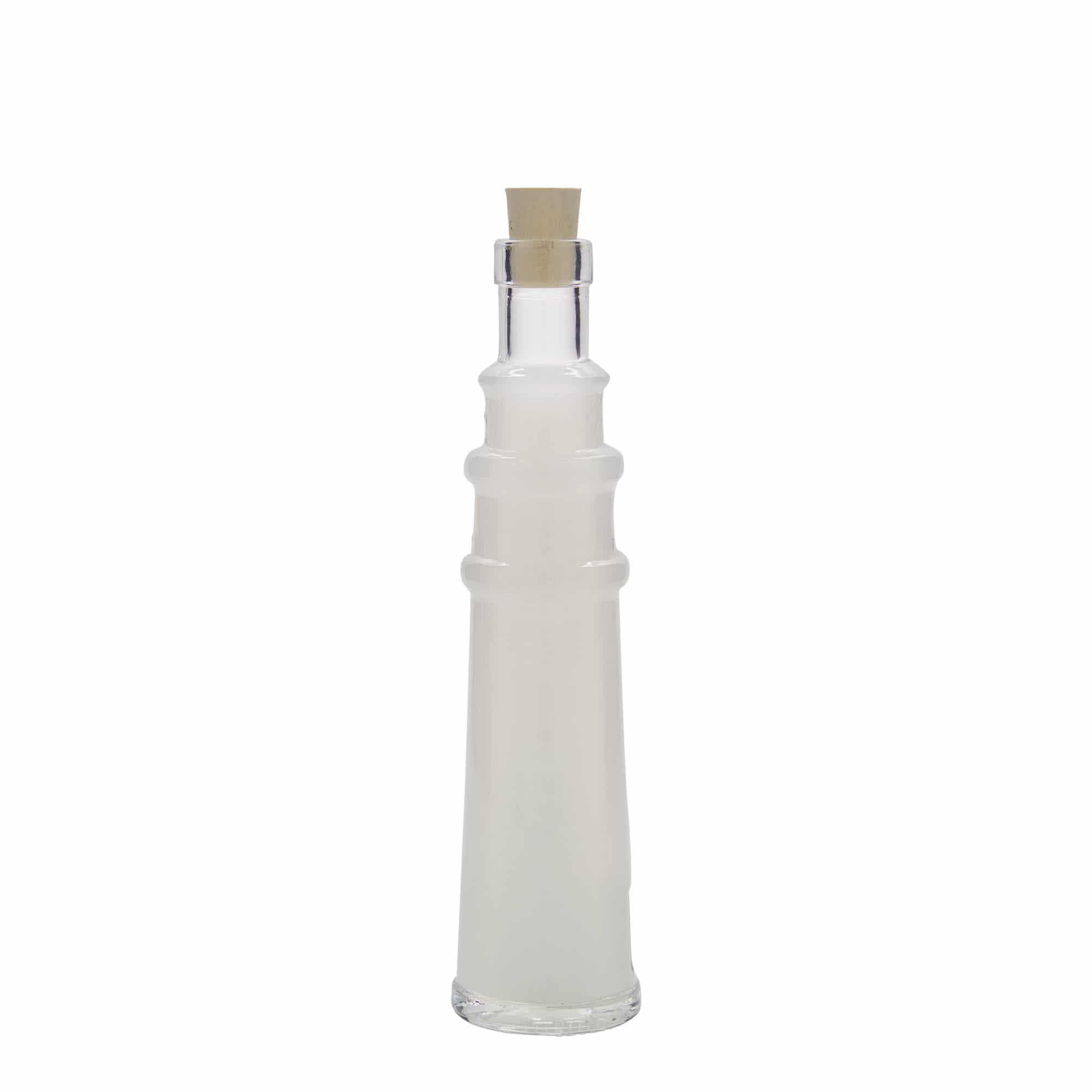 100 ml stiklinis buteliukas „Leuchtturm“, anga: kamštis