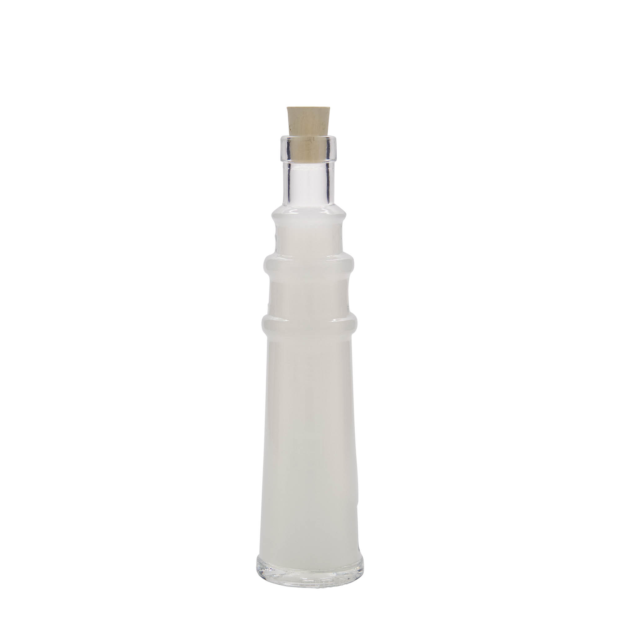 100 ml stiklinis buteliukas „Leuchtturm“, anga: kamštis 100 ml stiklinis buteliukas „Leuchtturm“, anga: kamštis