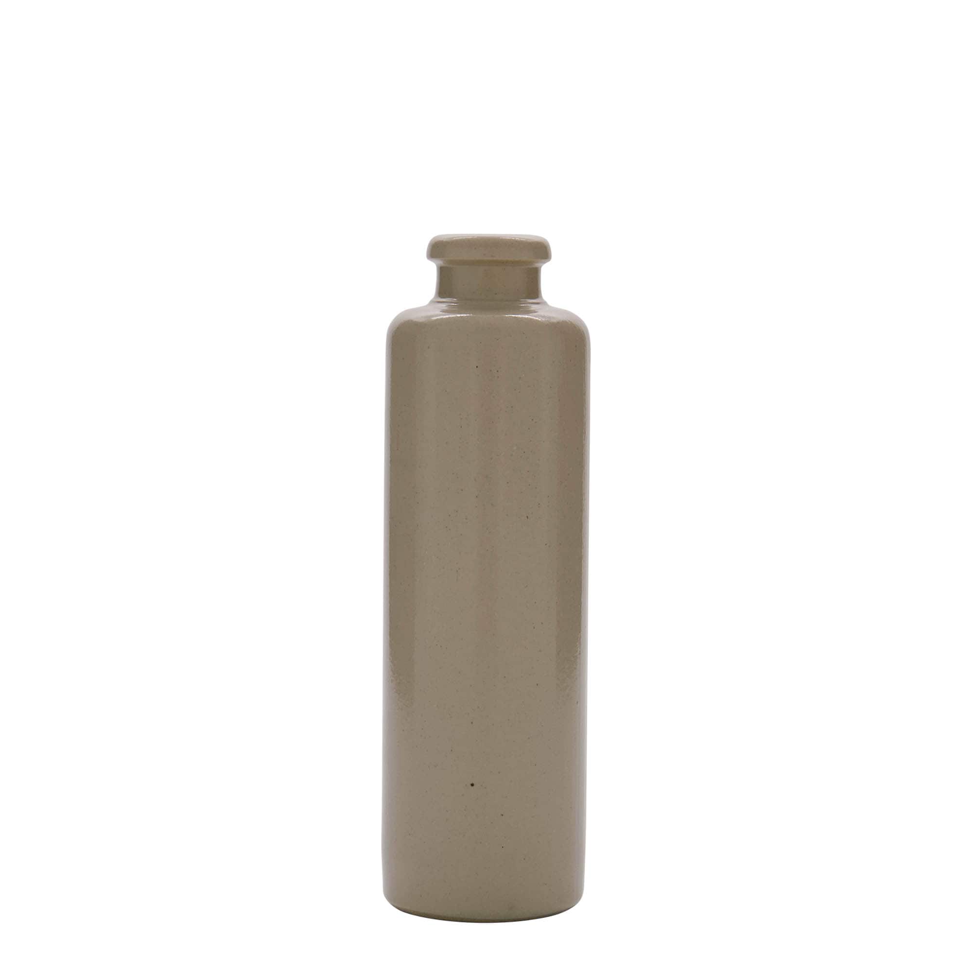 200 ml molinis ąsotis, akmens masės, smėlio spalvos, burna: kamštis
