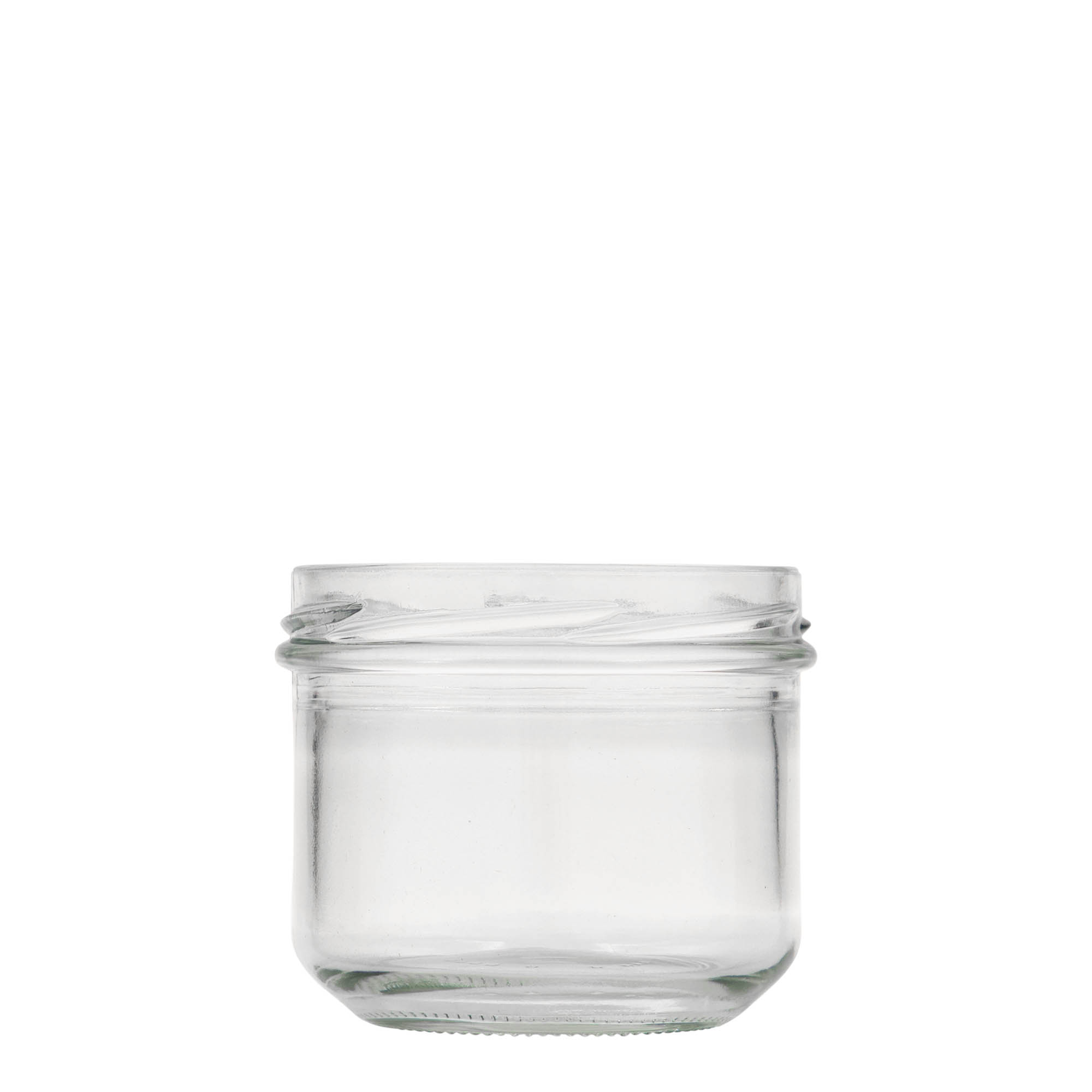 250 ml stiklainis su stačiu šonu, anga: Twist-Off (TO 82)