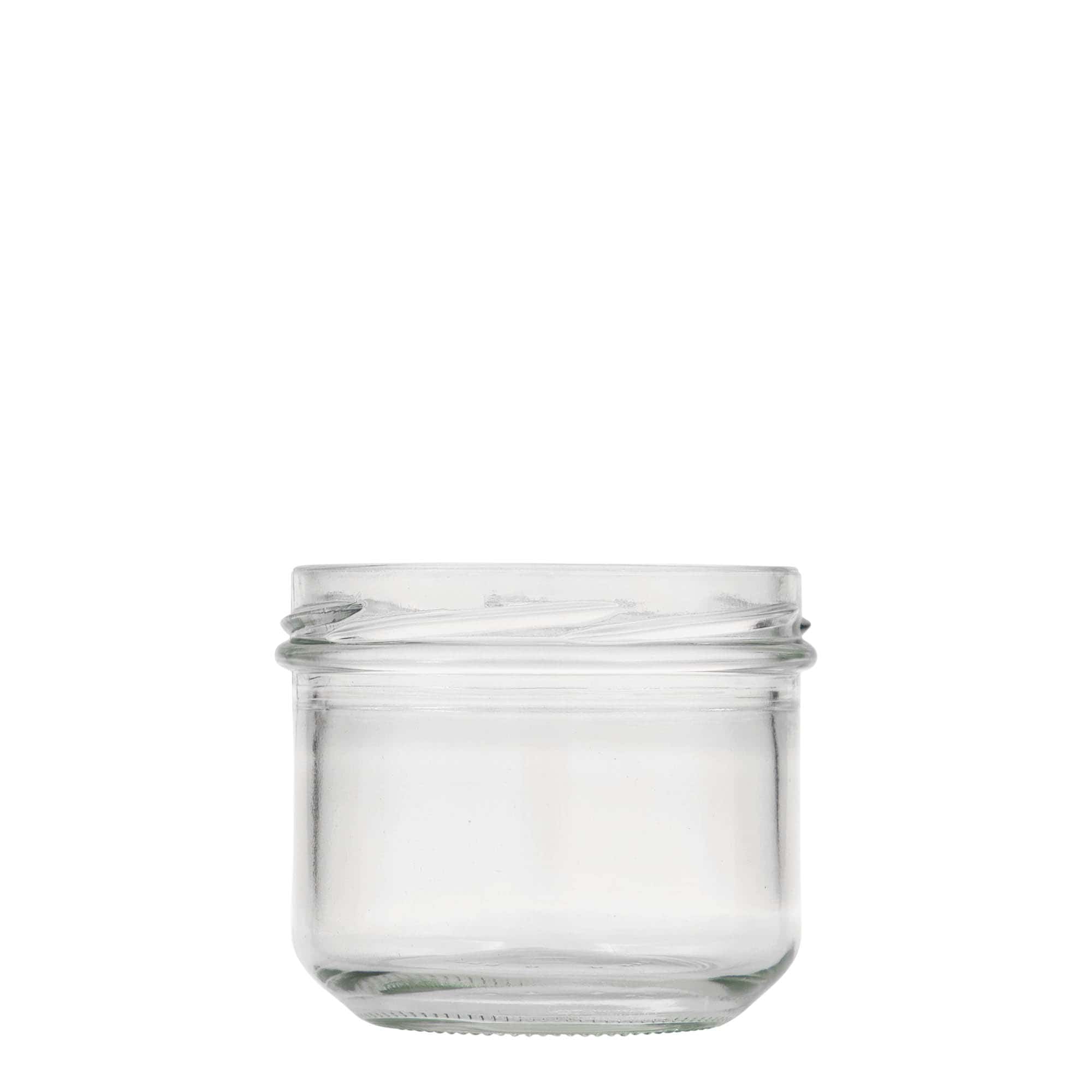 250 ml stiklainis su stačiu šonu, anga: Twist-Off (TO 82)