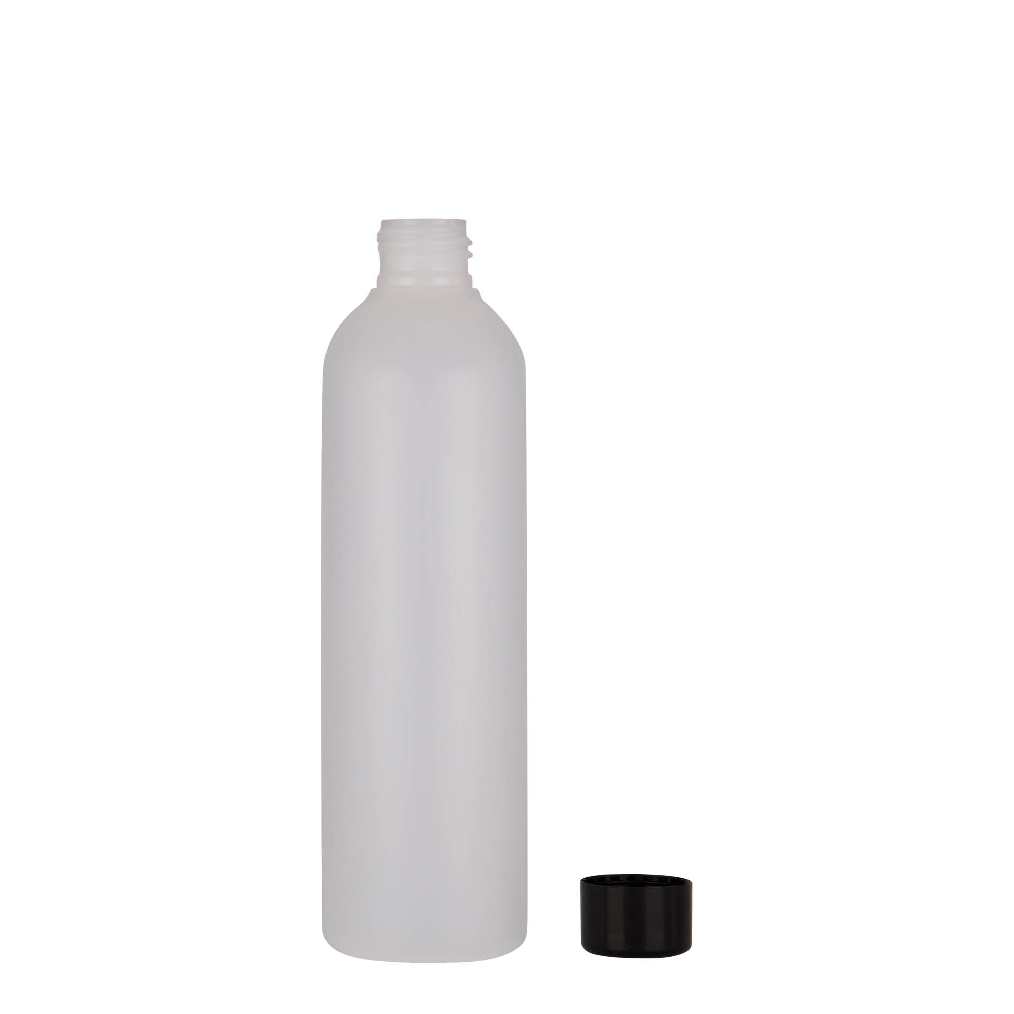 250 ml plastikinis buteliukas „Tuffy“, HDPE, natūralios spalvos, kaklelis: 24/410 250 ml plastikinis buteliukas „Tuffy“, HDPE, natūralios spalvos, kaklelis: 24/410