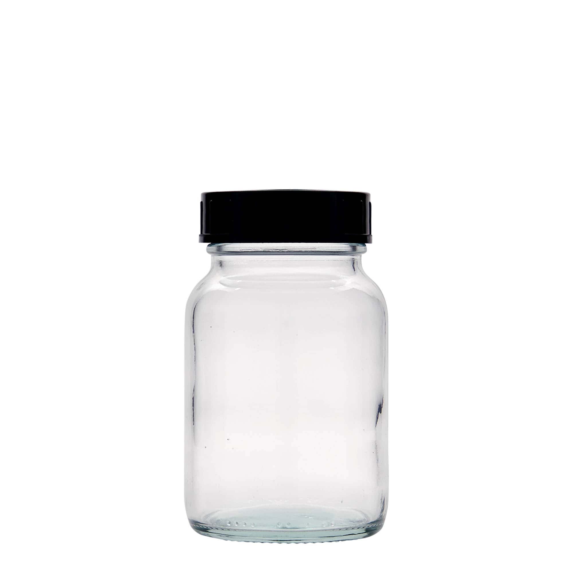 250 ml plataus kaklo stiklainis, anga: DIN 55