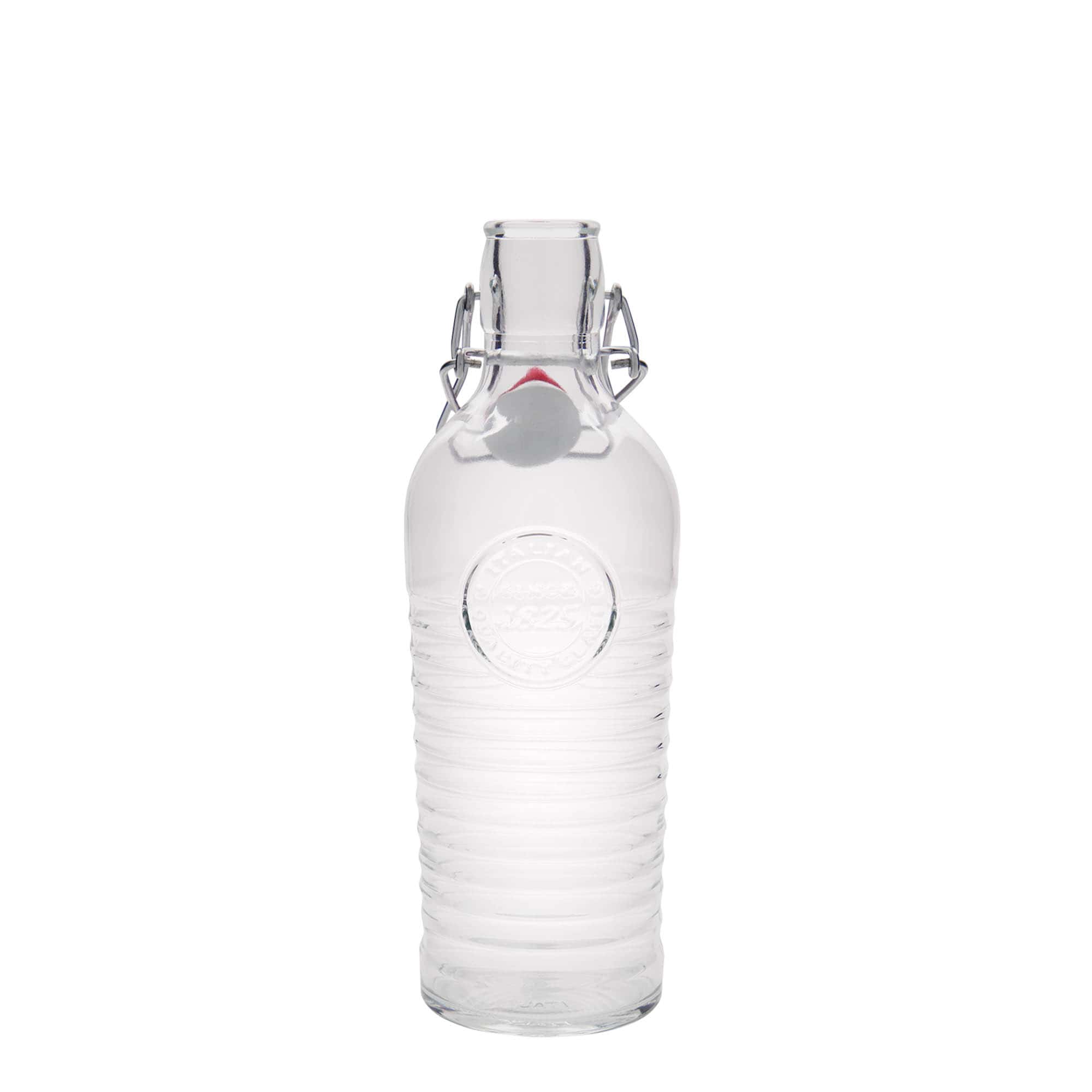 750 ml stiklinis butelis „Officina 1825“, kamštis: užsegamas lankeliu