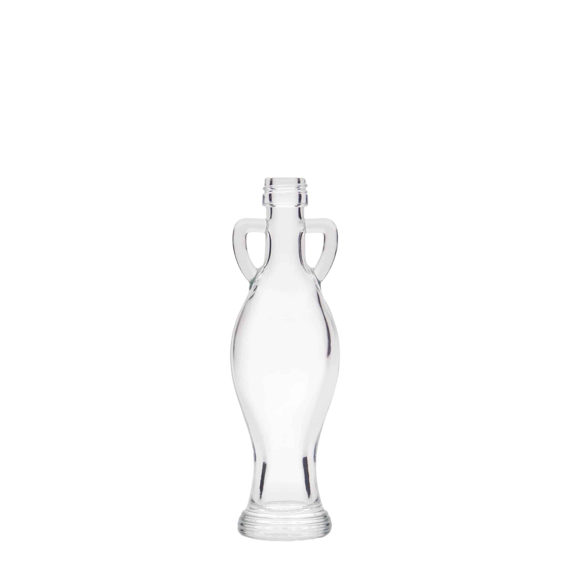 40 ml stiklinis buteliukas „Amfora“, angos tipas: PP 18