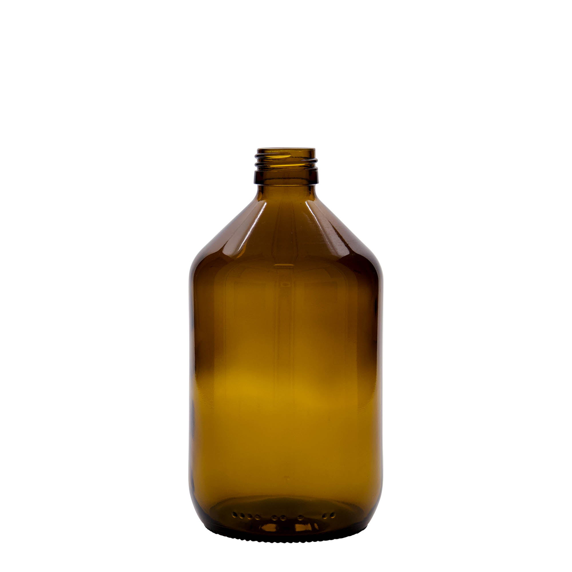 500 ml medicininis buteliukas, rudas, stiklas, burna: PP 28