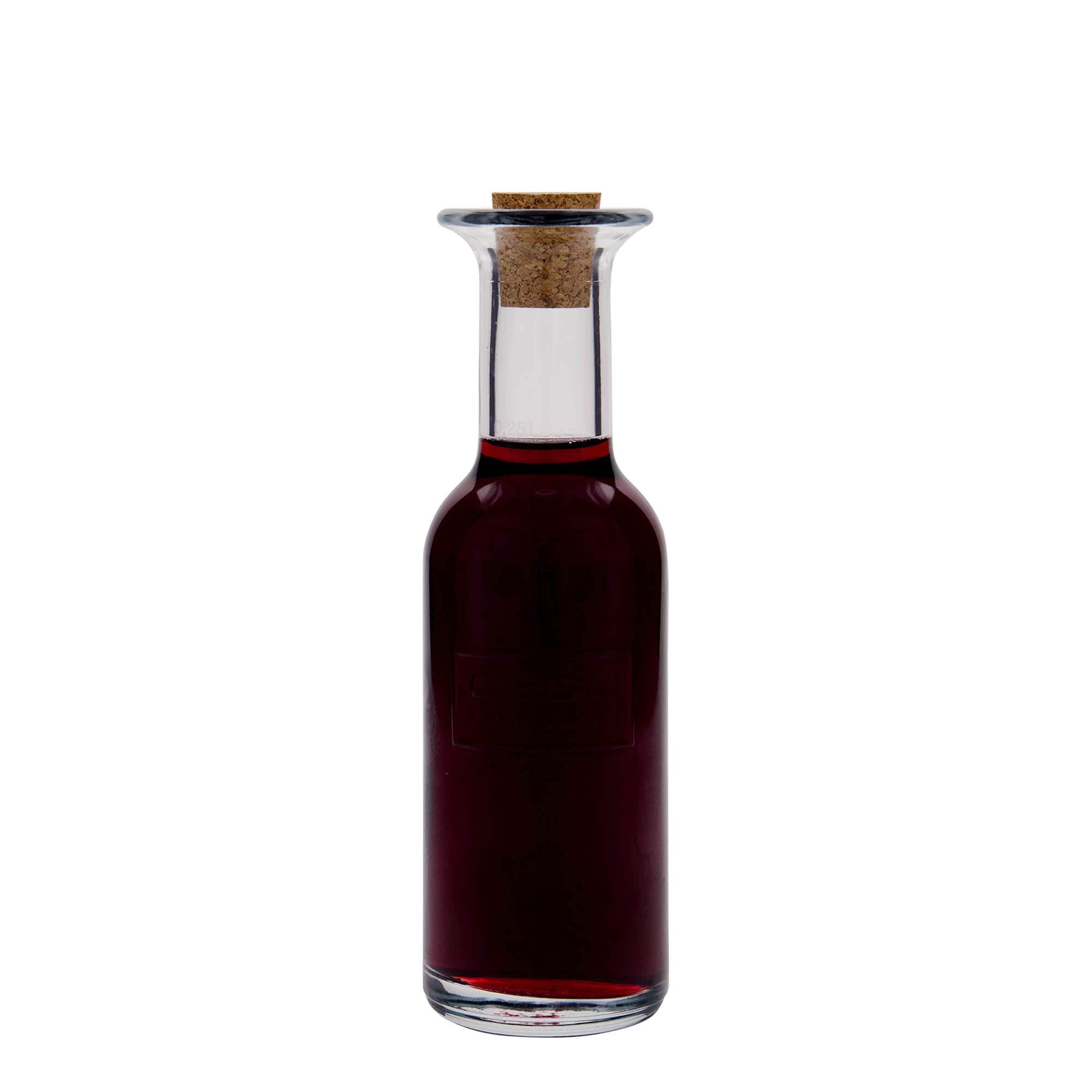 250 ml stiklinis butelis „Optima Fine Wine“, kamštis: kamštis