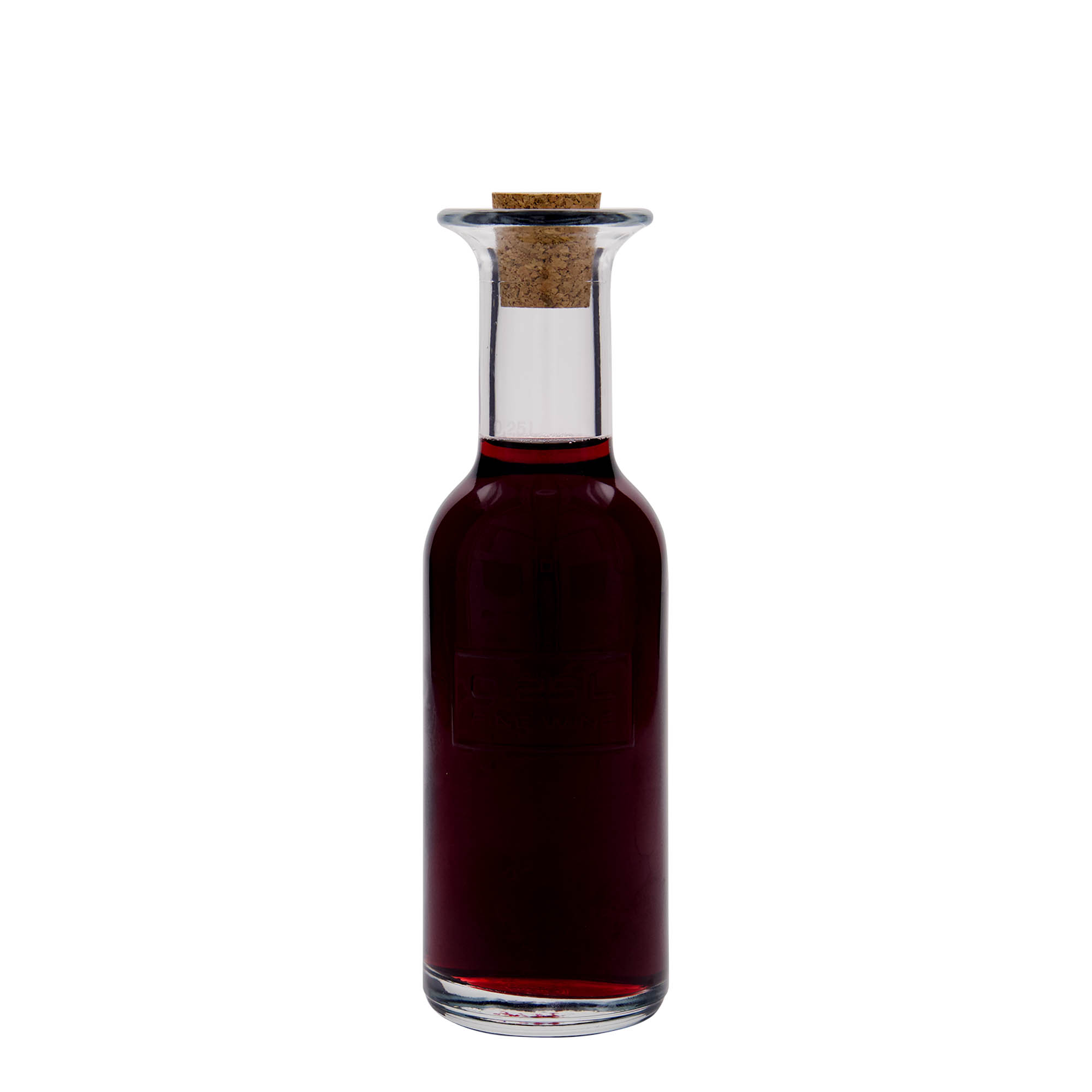 250 ml stiklinis butelis „Optima Fine Wine“, kamštis: kamštis 250 ml stiklinis butelis „Optima Fine Wine“, kamštis: kamštis