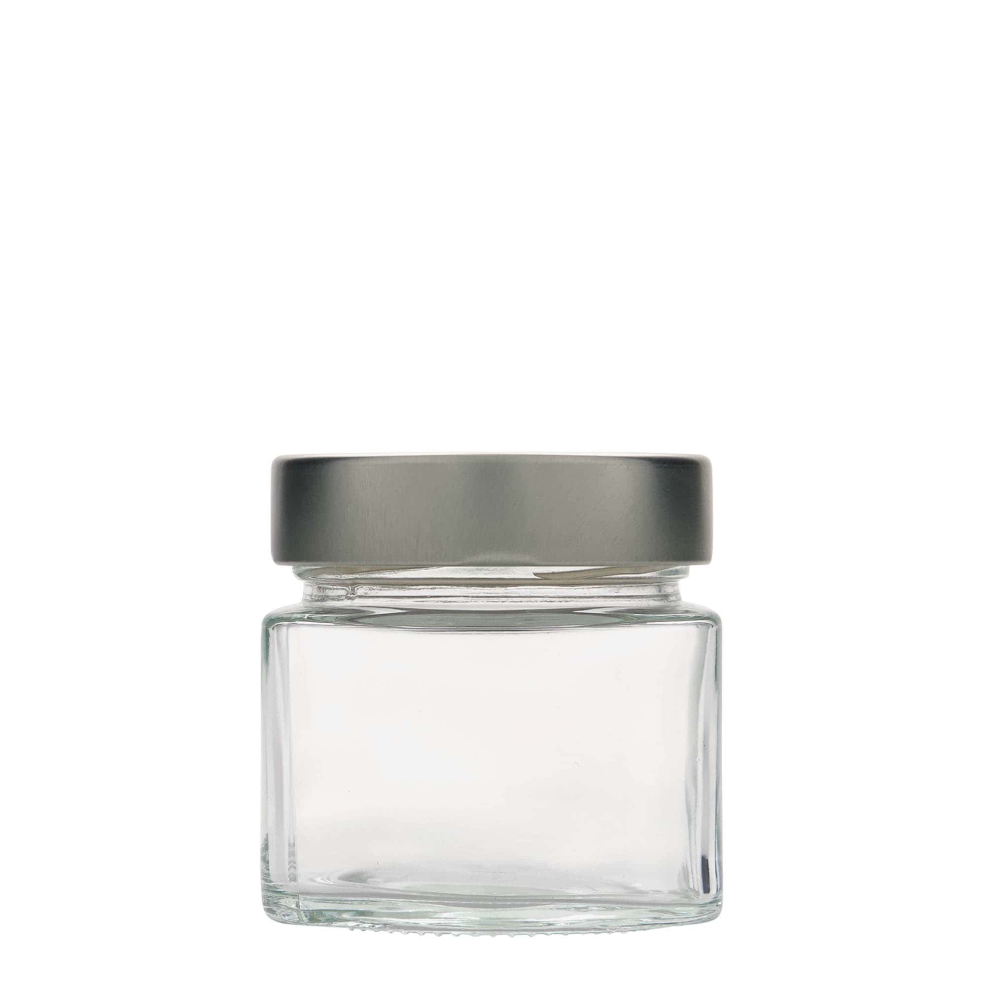 212 ml keturkampis stiklainis „Kimba“, anga: itin gilus sukamas dangtelis (EDTO 70)
