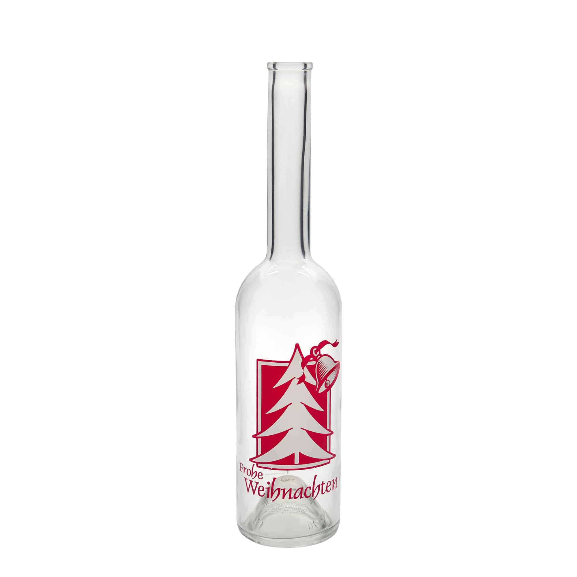 500 ml stiklinis butelis „Opera“, motyvas: Kalėdinis sveikinimas, anga: kamštis