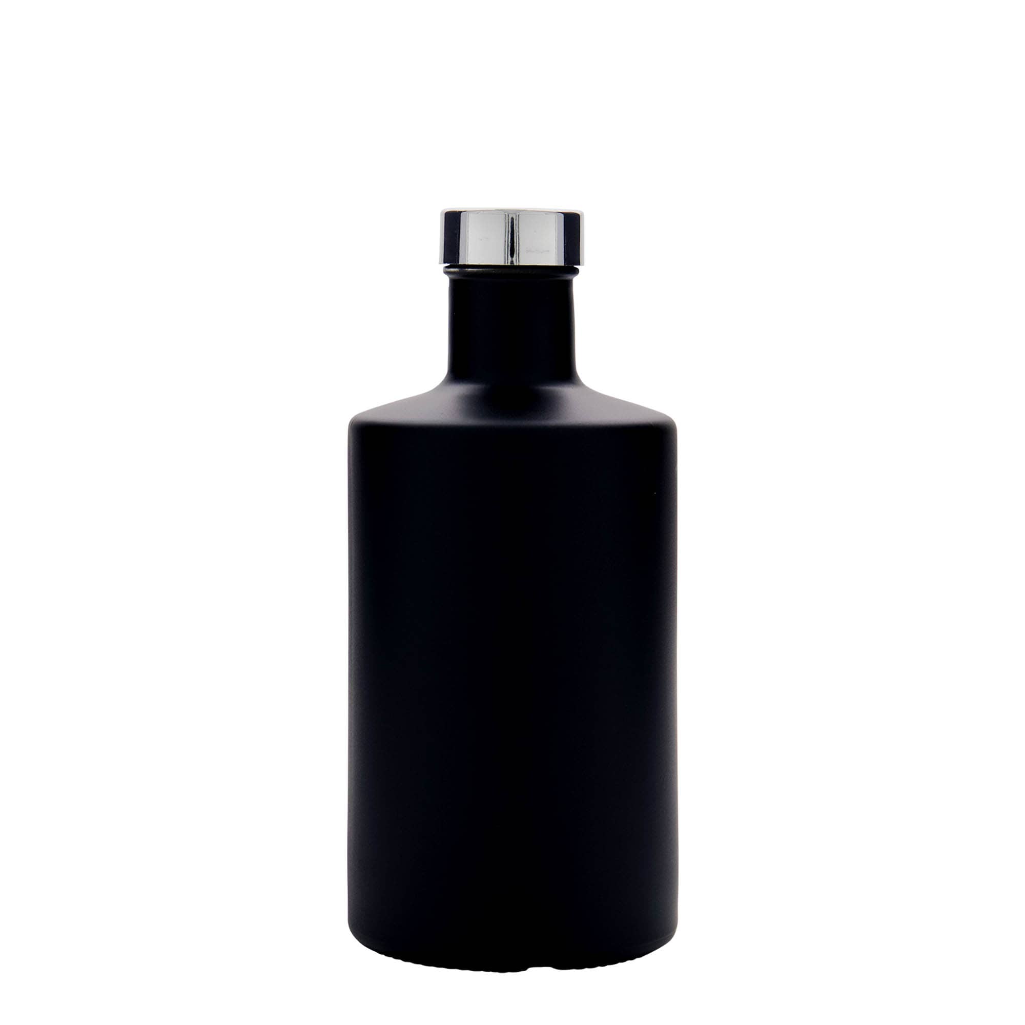 500 ml stiklinis butelis „Caroline“, juodas, anga: GPI 33