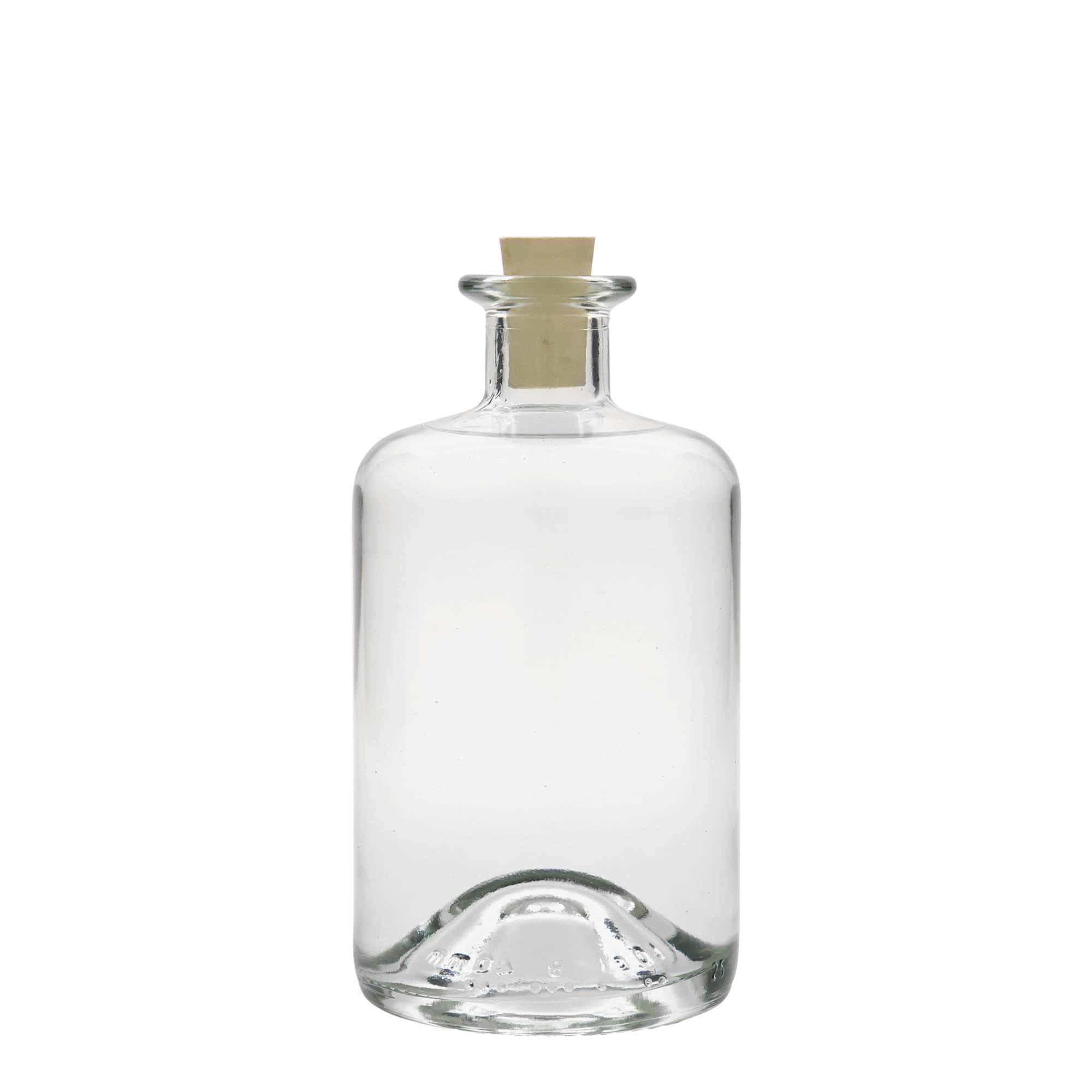 500 ml stiklinis butelis, vaistininko, anga: kamštis