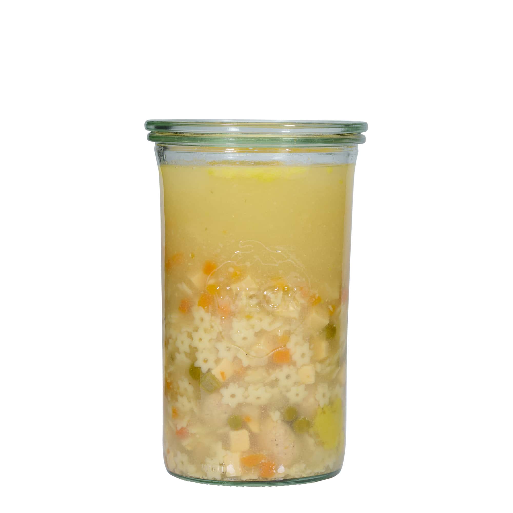 1.000 ml WECK apverčiamas stiklainis #, burna: apvali kraštinė
