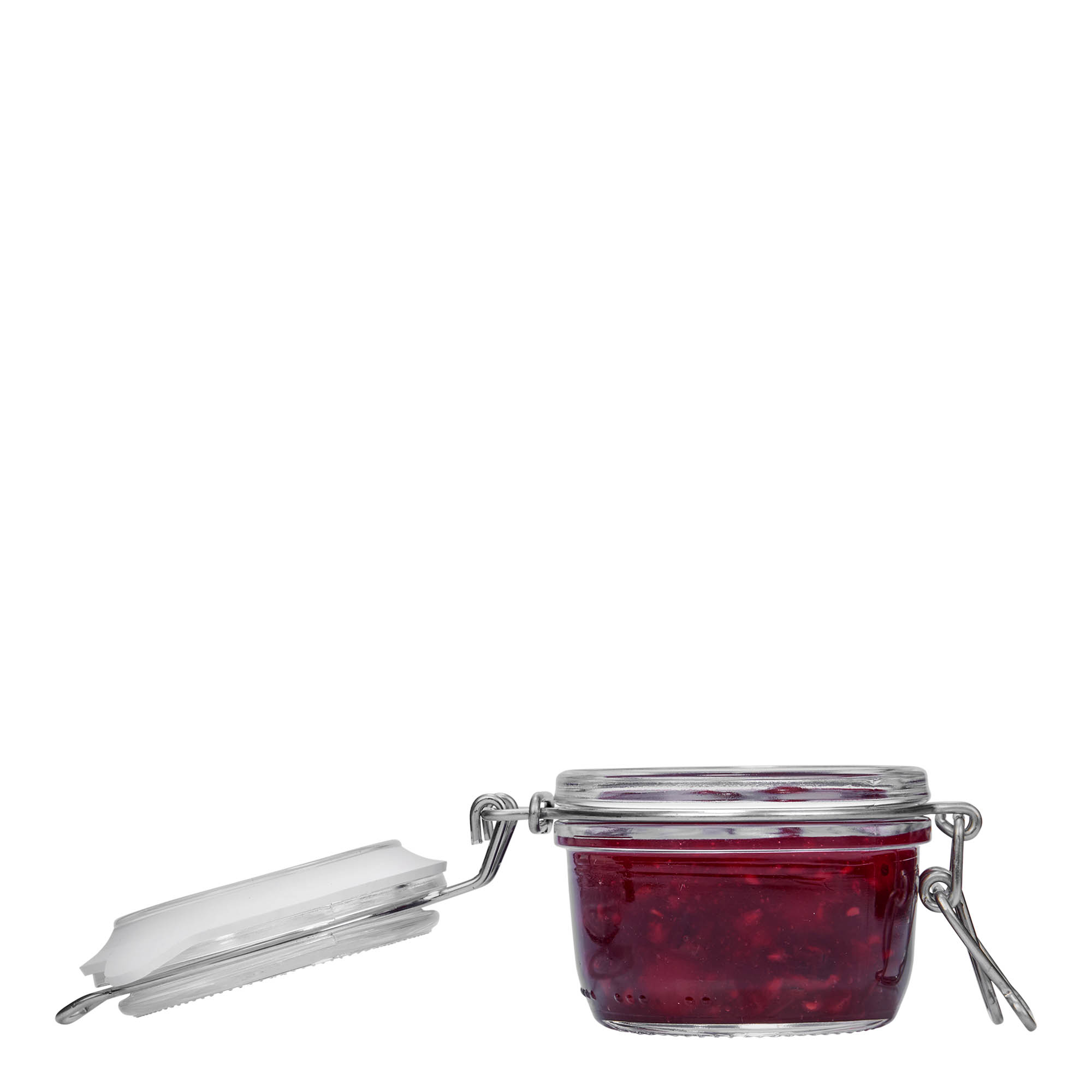 125 ml vielos užsegimo stiklainis „Fido“, anga: vielos užsegimas