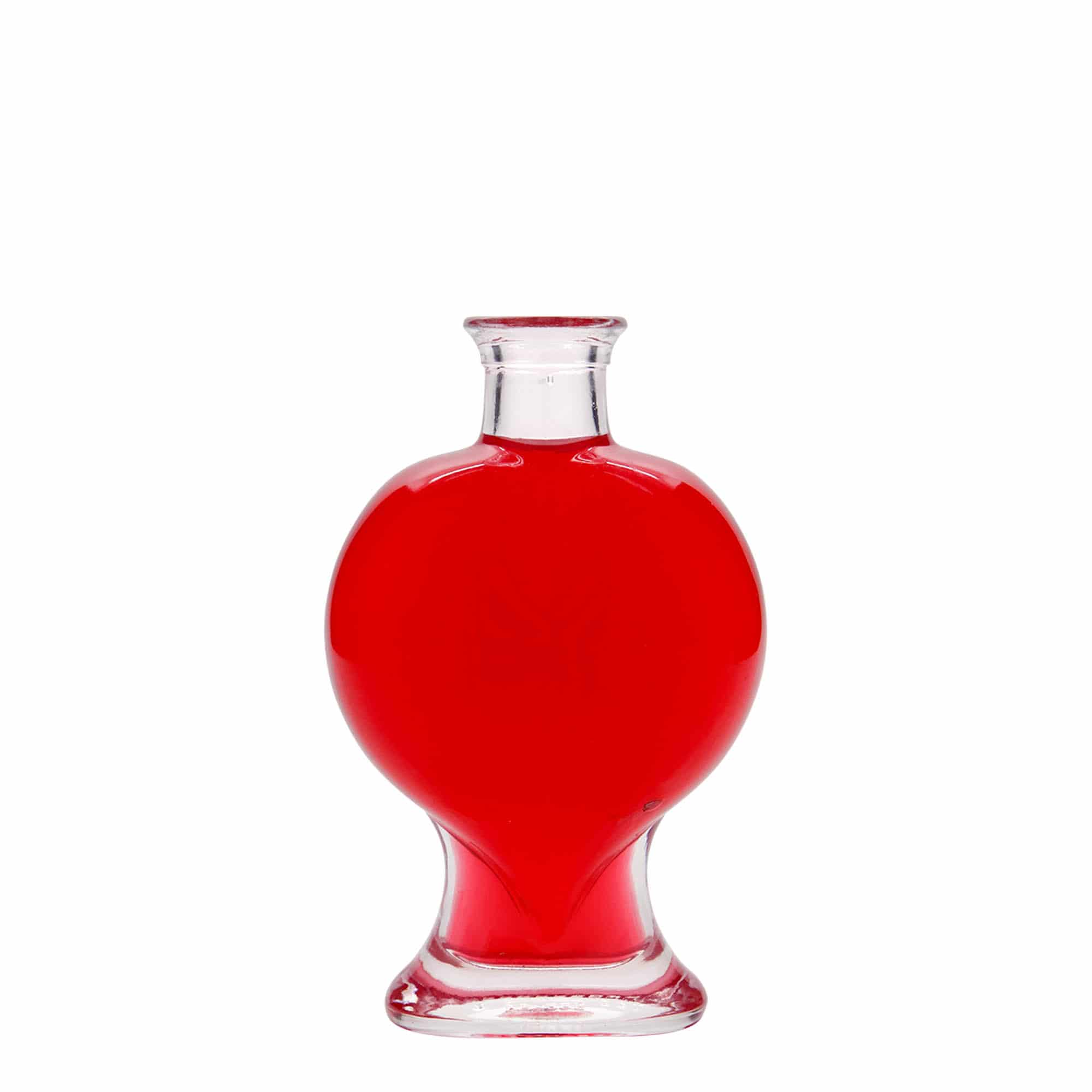 200 ml stiklinis butelis „Širdis“, anga: kamštis