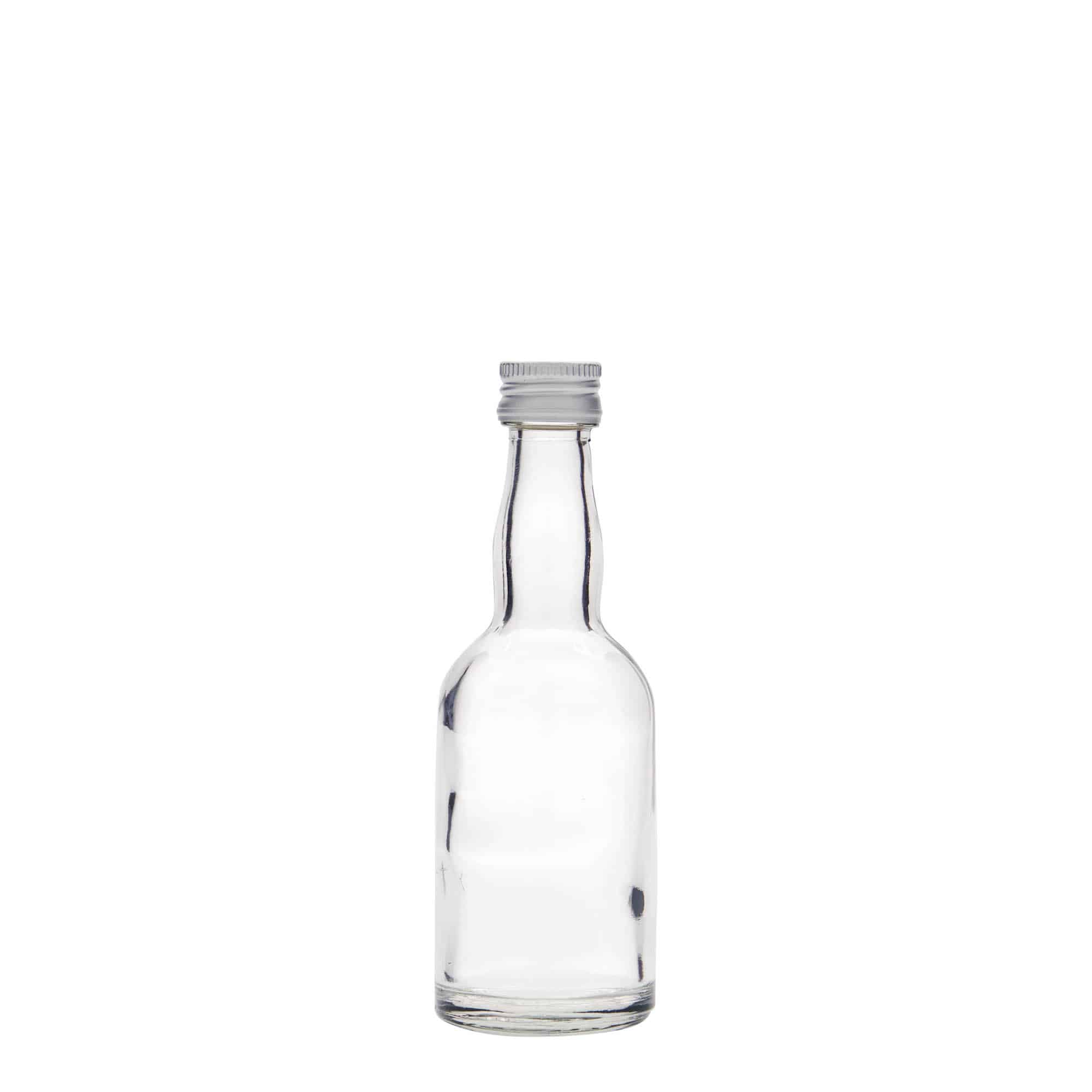 50 ml stiklinis buteliukas „Proba“, anga: PP 18