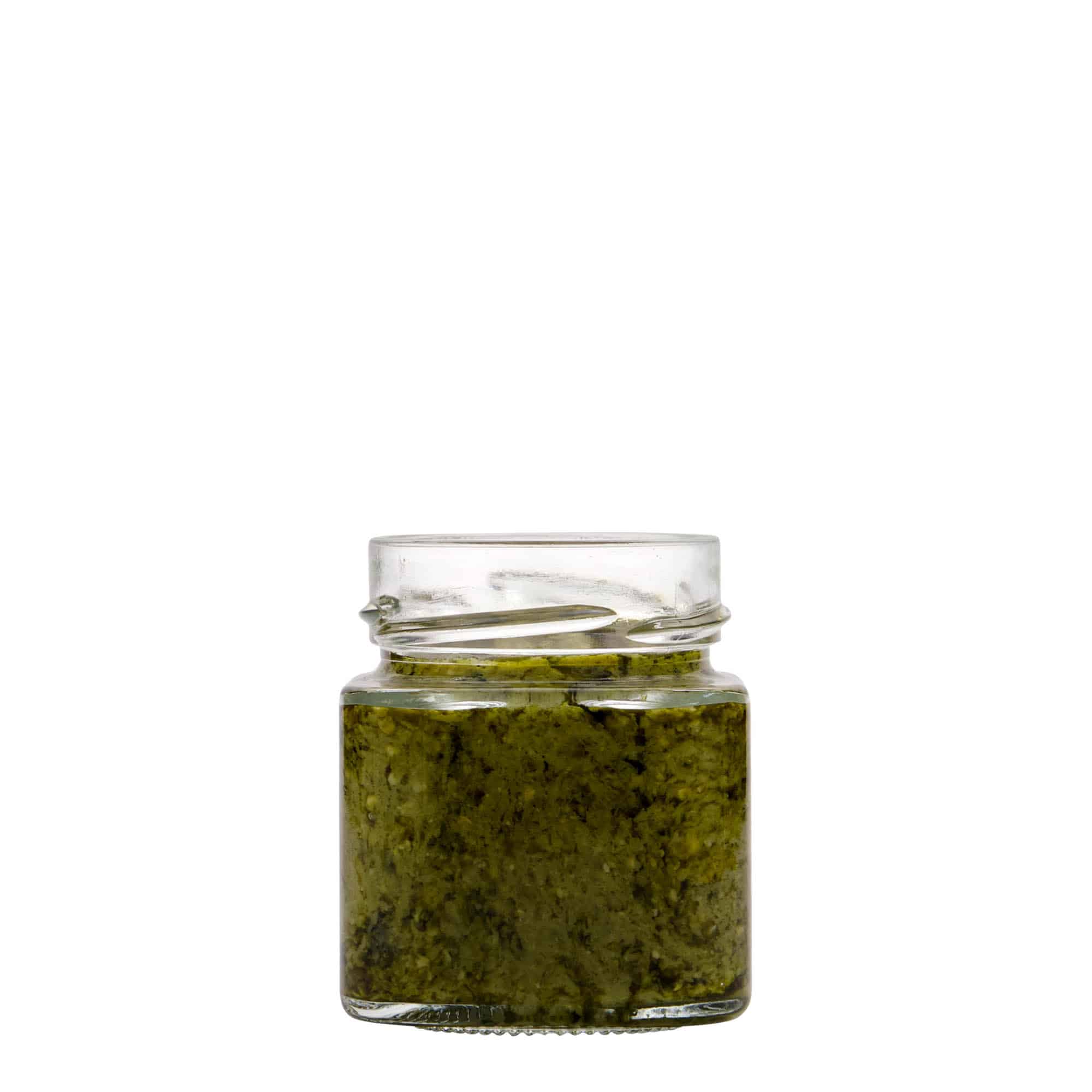 156 ml keturkampis stiklainis „Funny“, anga: Deep-Twist-Off (DTO 58) 156 ml keturkampis stiklainis „Funny“, anga: Deep-Twist-Off (DTO 58)