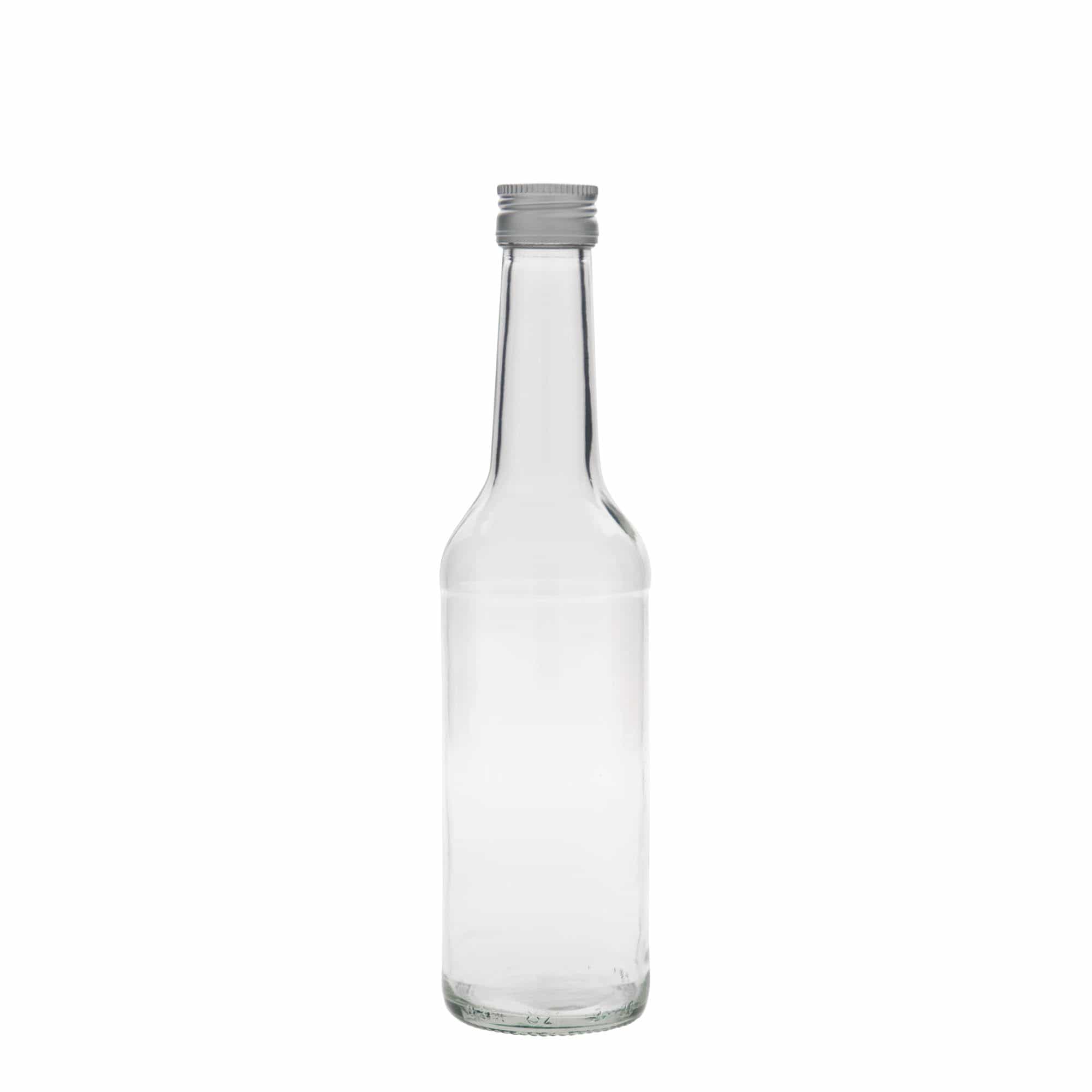 350 ml stiklinis butelis su tiesiu kakleliu, anga: PP 28
