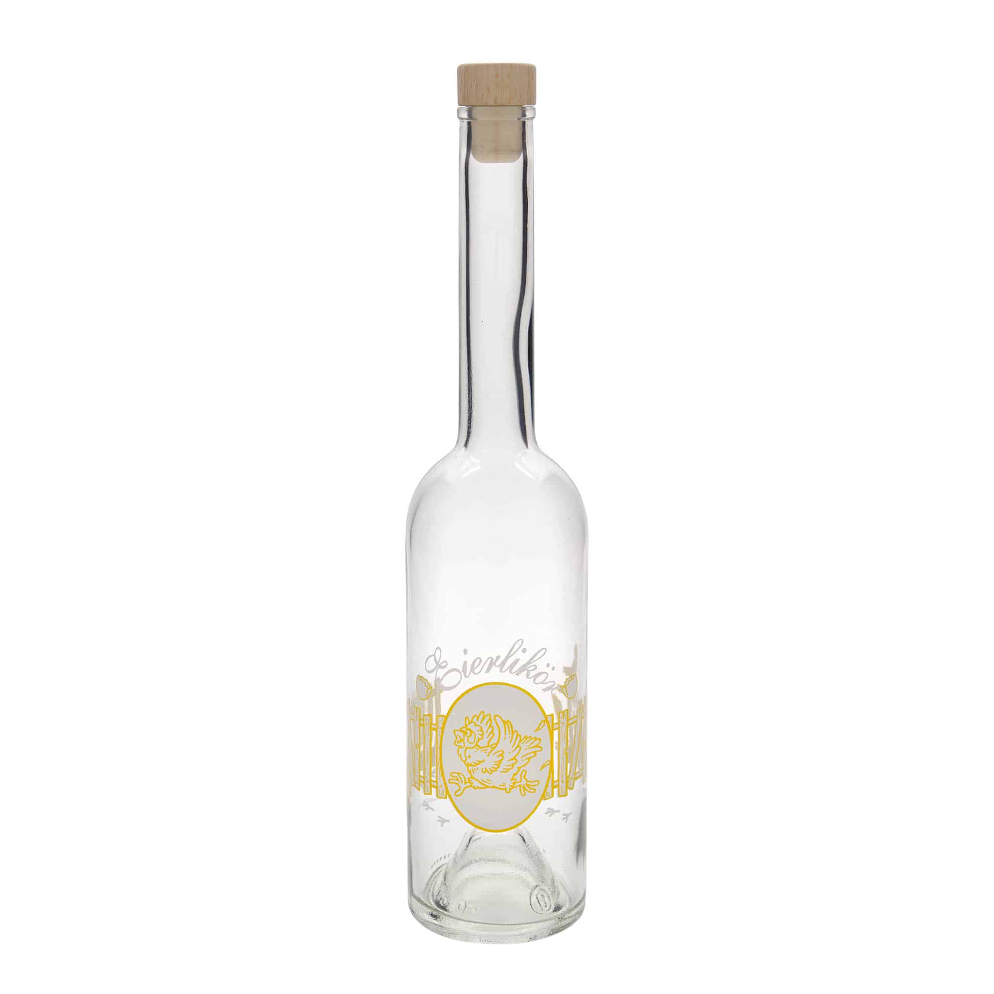 500 ml stiklinis butelis „Opera“, motyvas: kiaušinių likeris, anga: kamštis