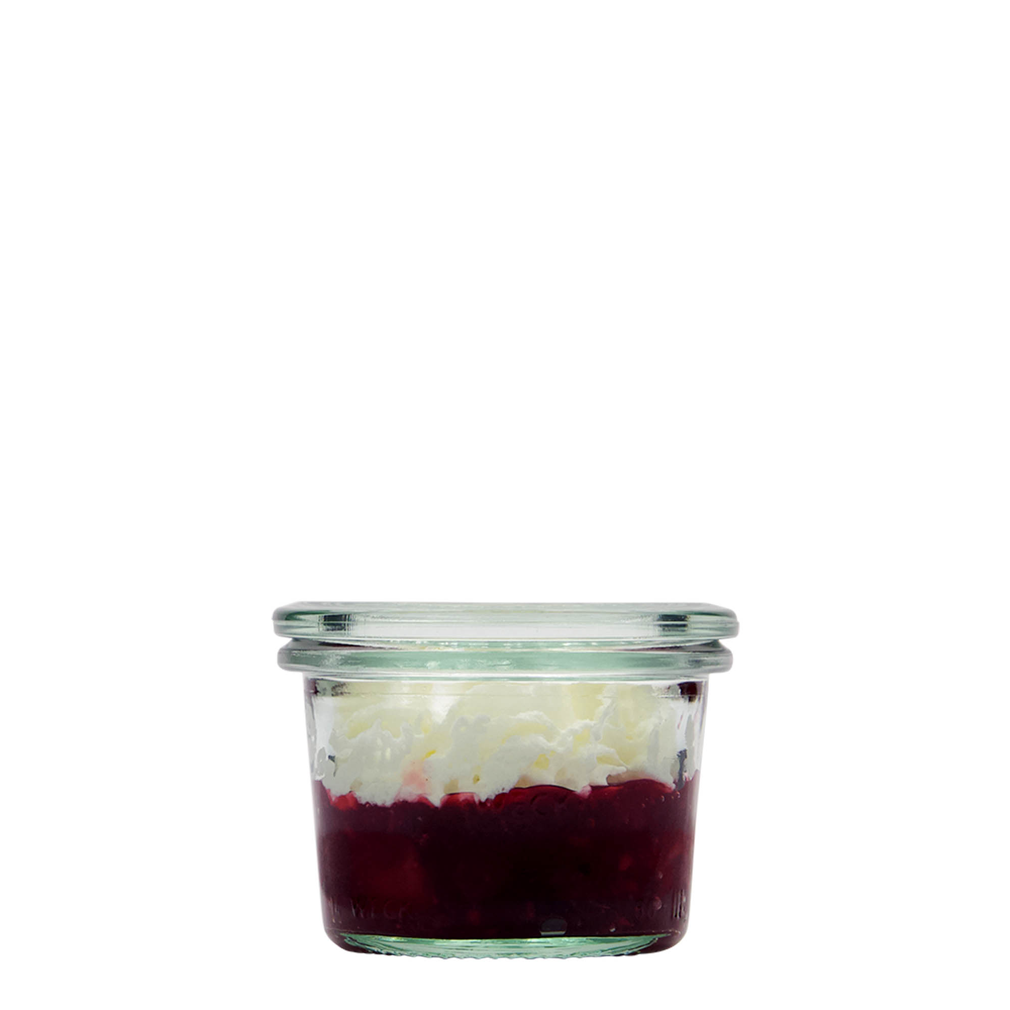 80 ml WECK stiklainis su užsukamu dangteliu, burnos forma: apvali kraštinė 80 ml WECK stiklainis su užsukamu dangteliu, burnos forma: apvali kraštinė