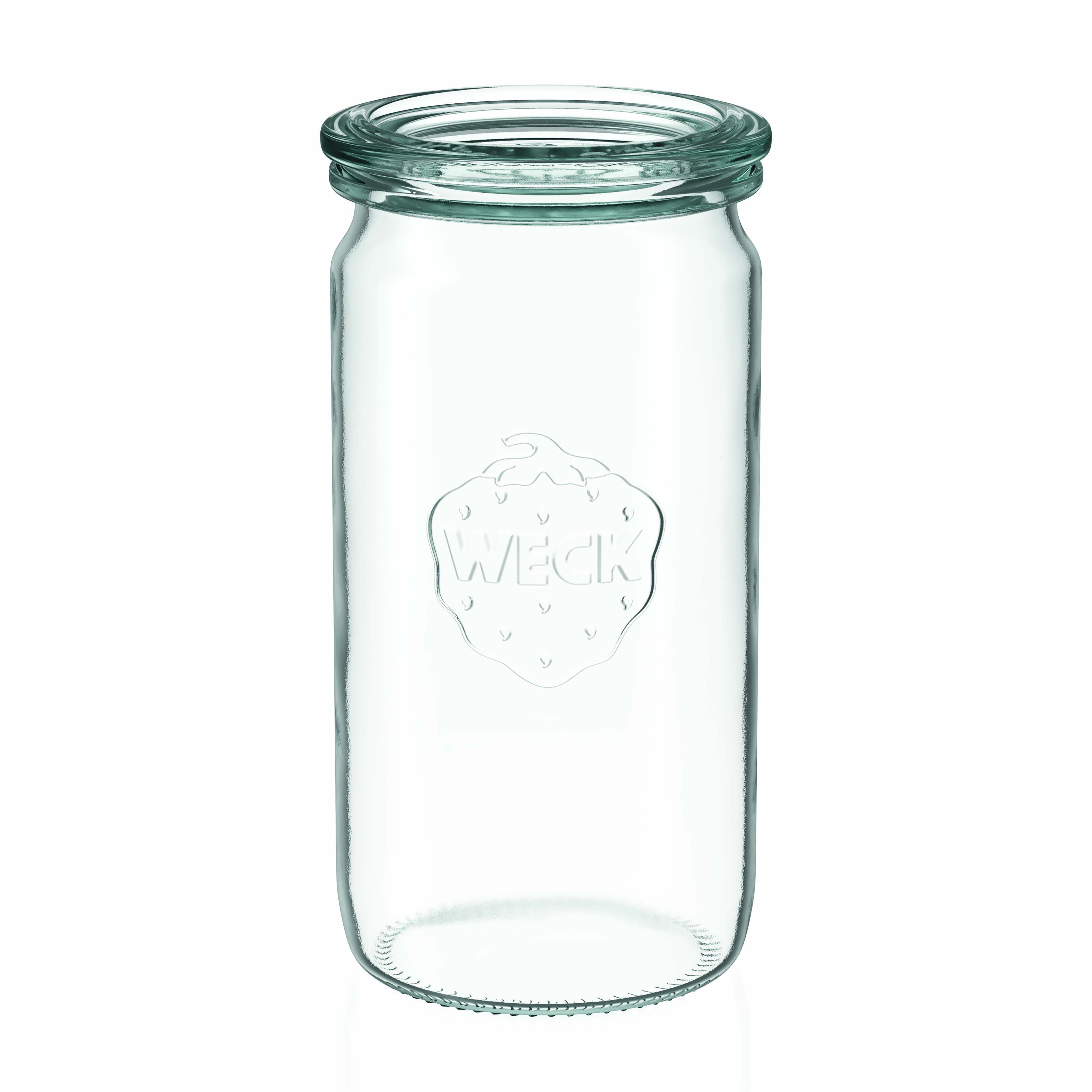 340 ml WECK cilindro formos stiklainis, anga: apvalus kraštas