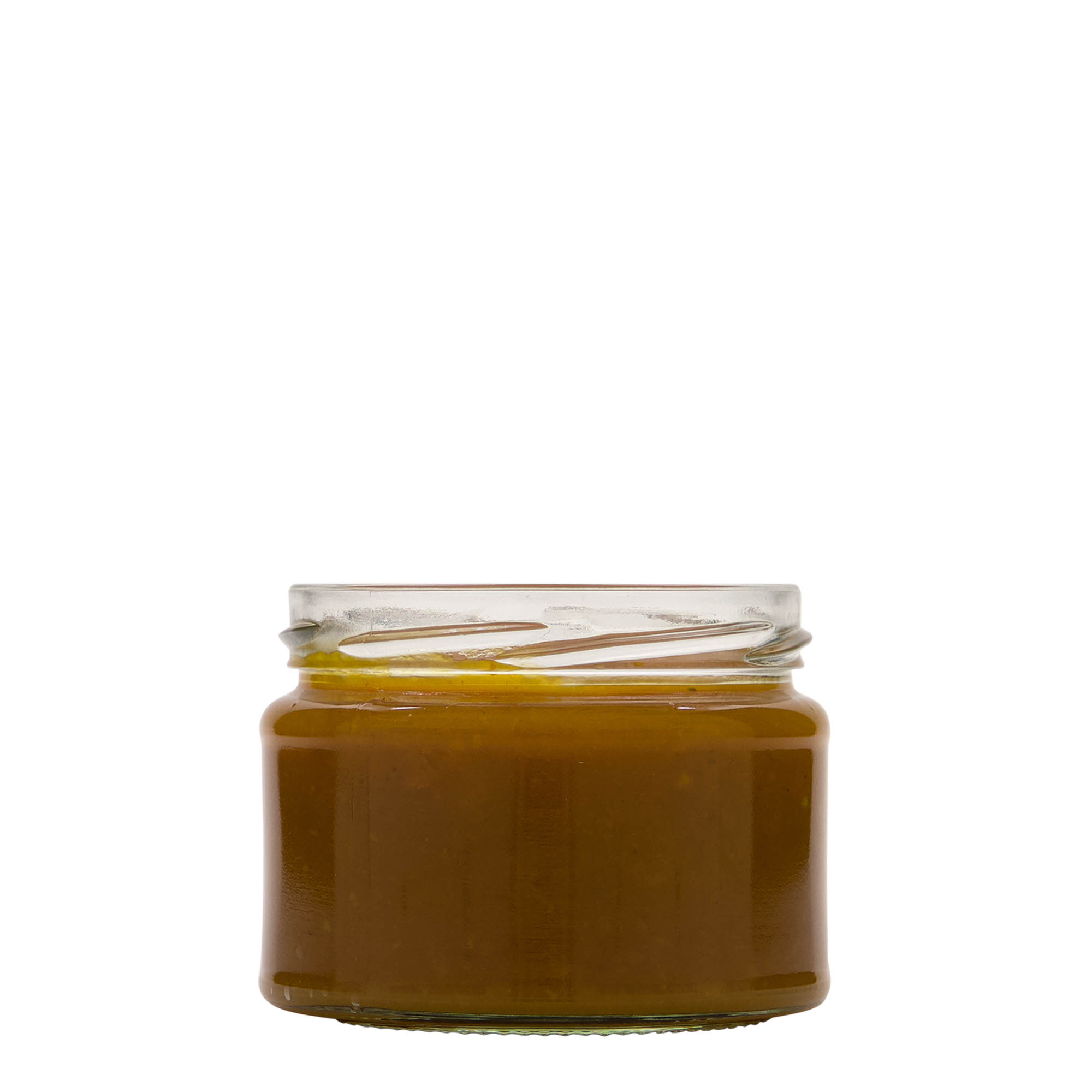 280 ml plokščias apvalus stiklas, anga: Twist-Off (TO 82)