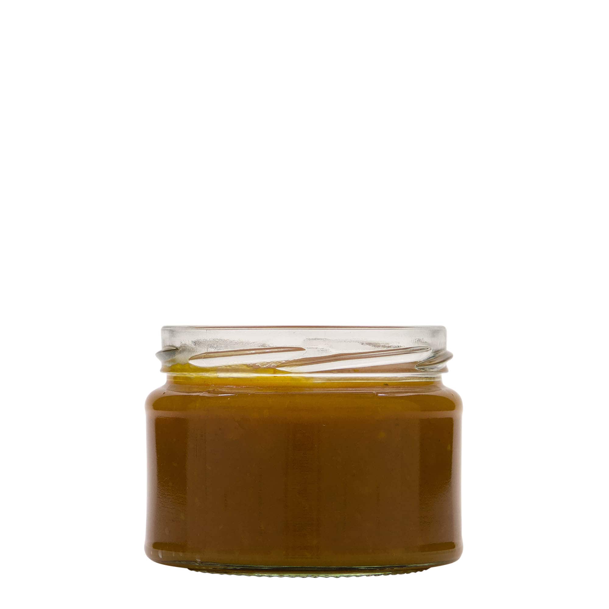 280 ml plokščias apvalus stiklas, anga: Twist-Off (TO 82)