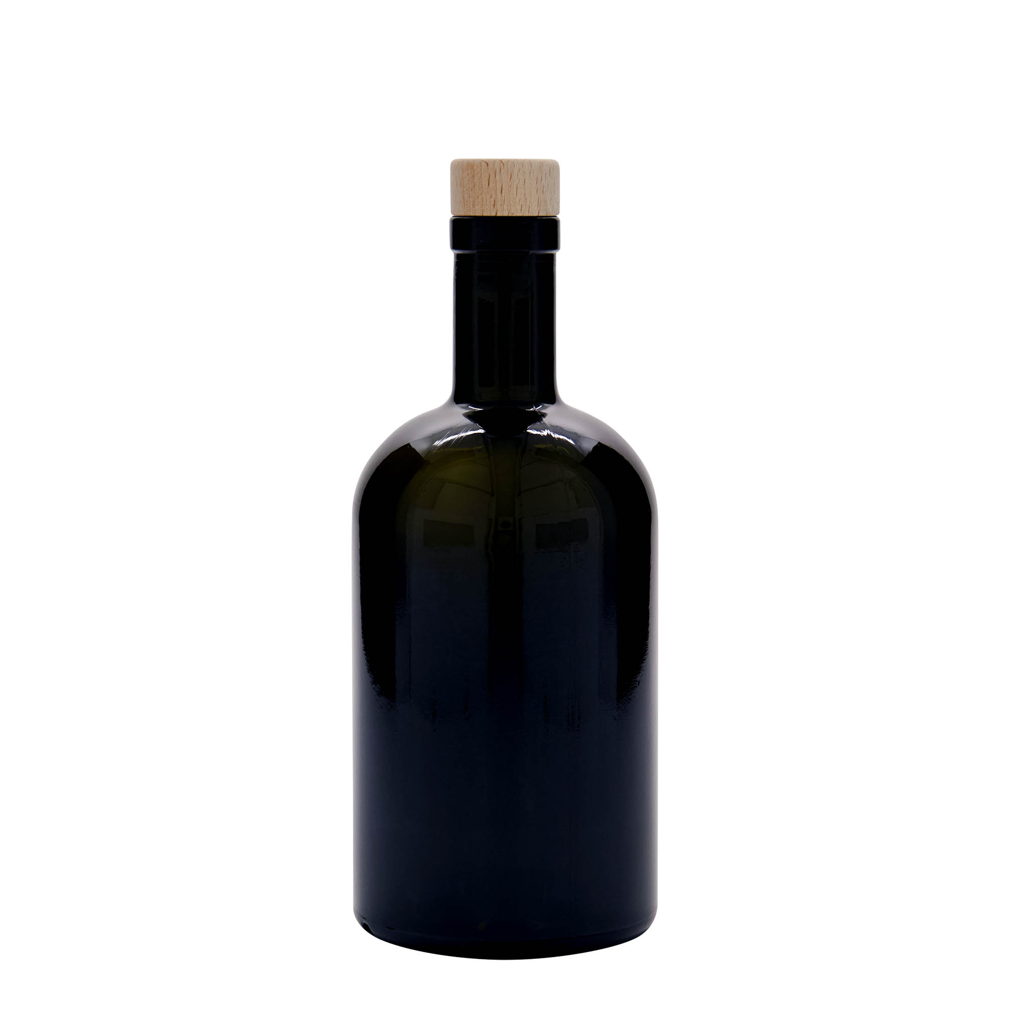 500 ml stiklinis butelis „Farmacia“, antikinės žalios spalvos, kamštis 500 ml stiklinis butelis „Farmacia“, antikinės žalios spalvos, kamštis