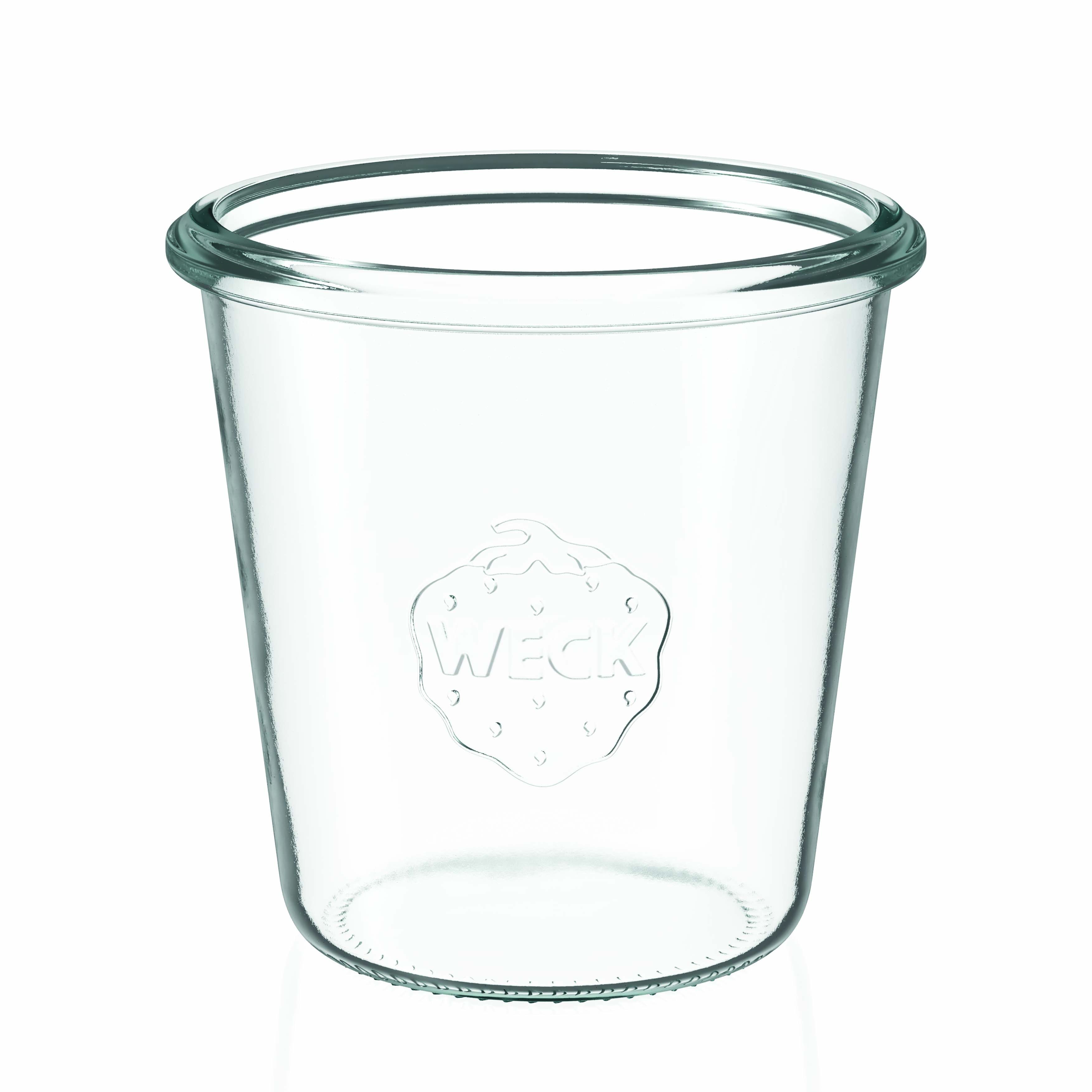 290 ml WECK stiklainis su užlenkiamu kraštu, burnos forma: apvali