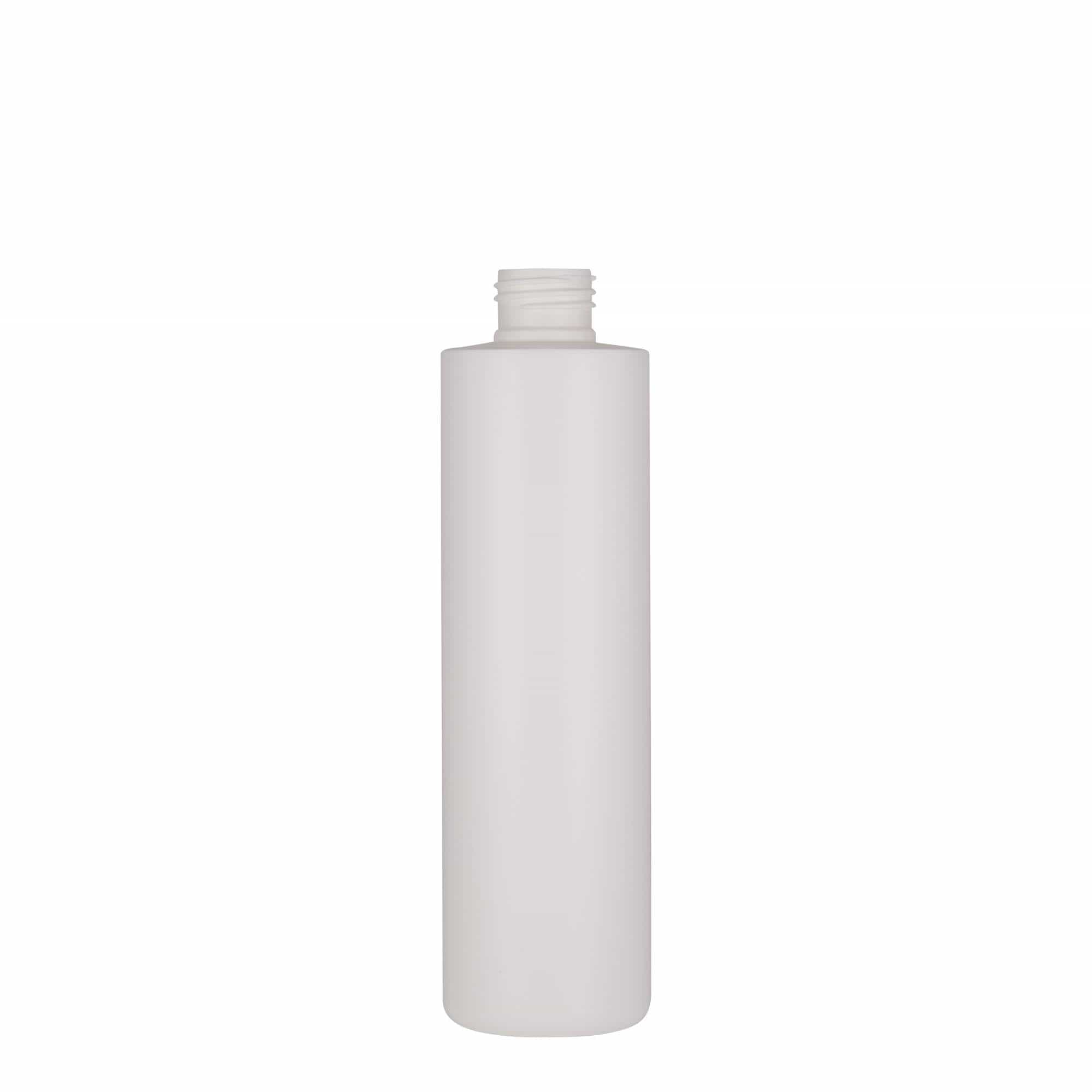 250 ml plastikinis buteliukas „Pipe“, HDPE, baltas, anga: 24/410