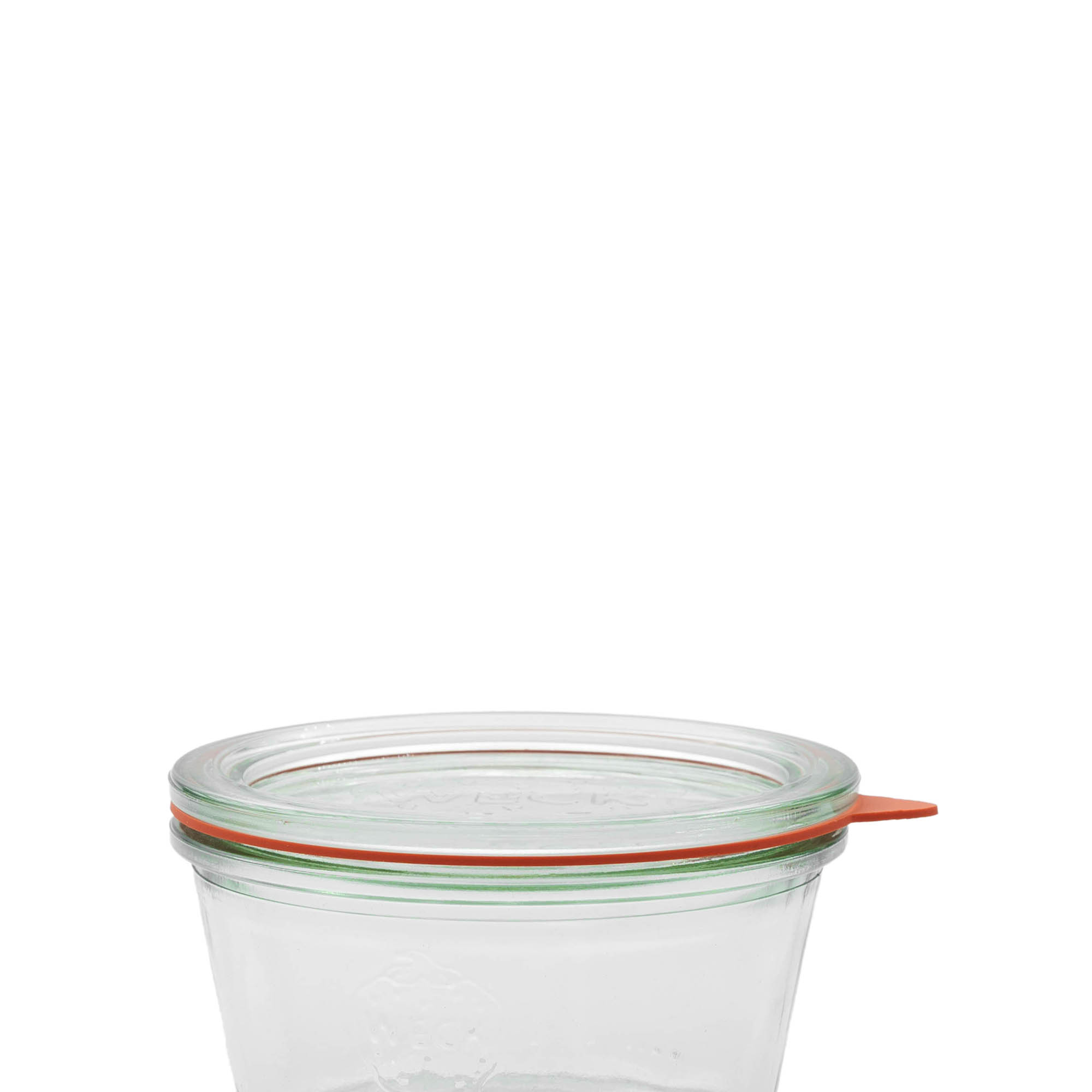 WECK-uždarymo žiedas RR100 #, raudonas, anga: Apvalus kraštas