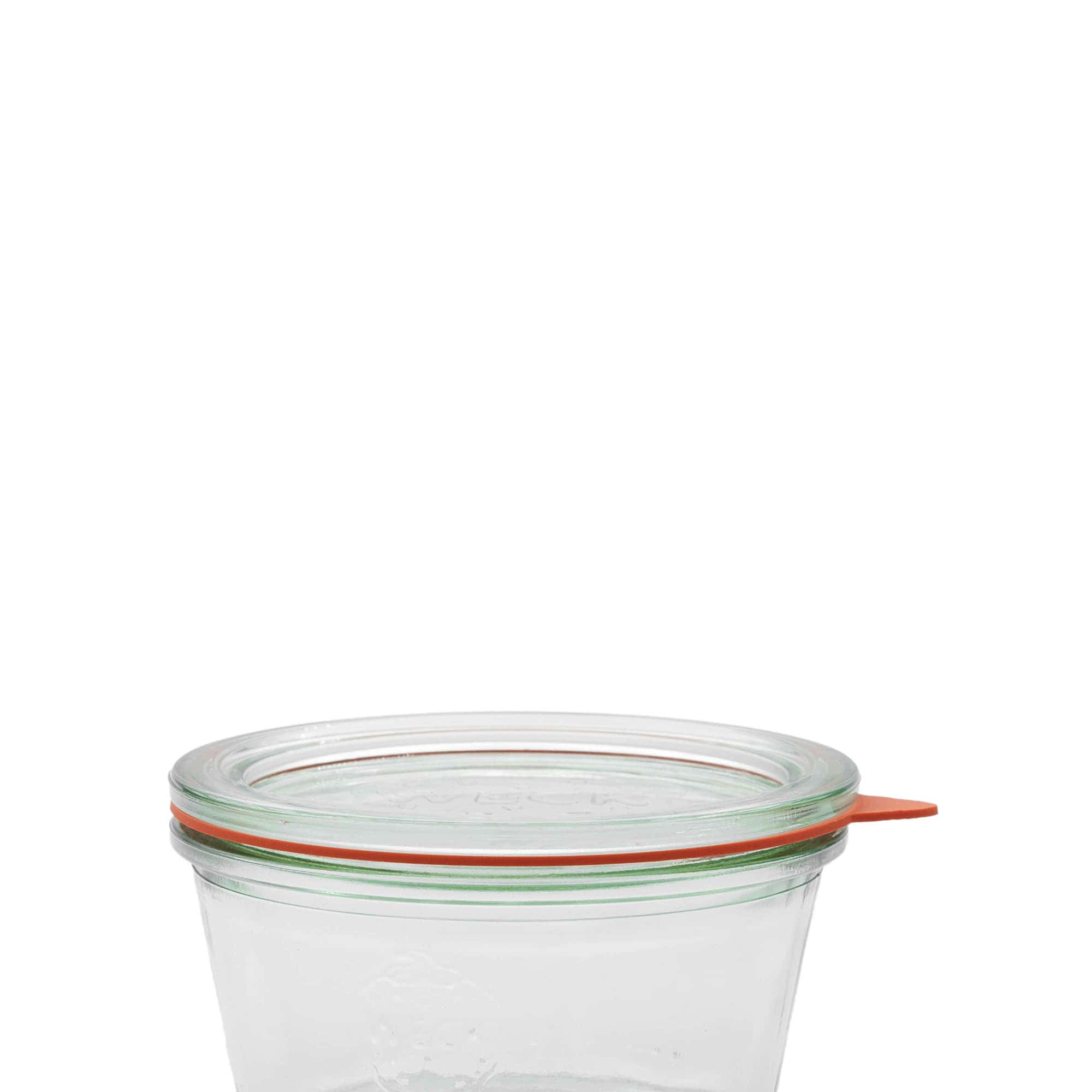 WECK-uždarymo žiedas RR100 #, raudonas, anga: Apvalus kraštas