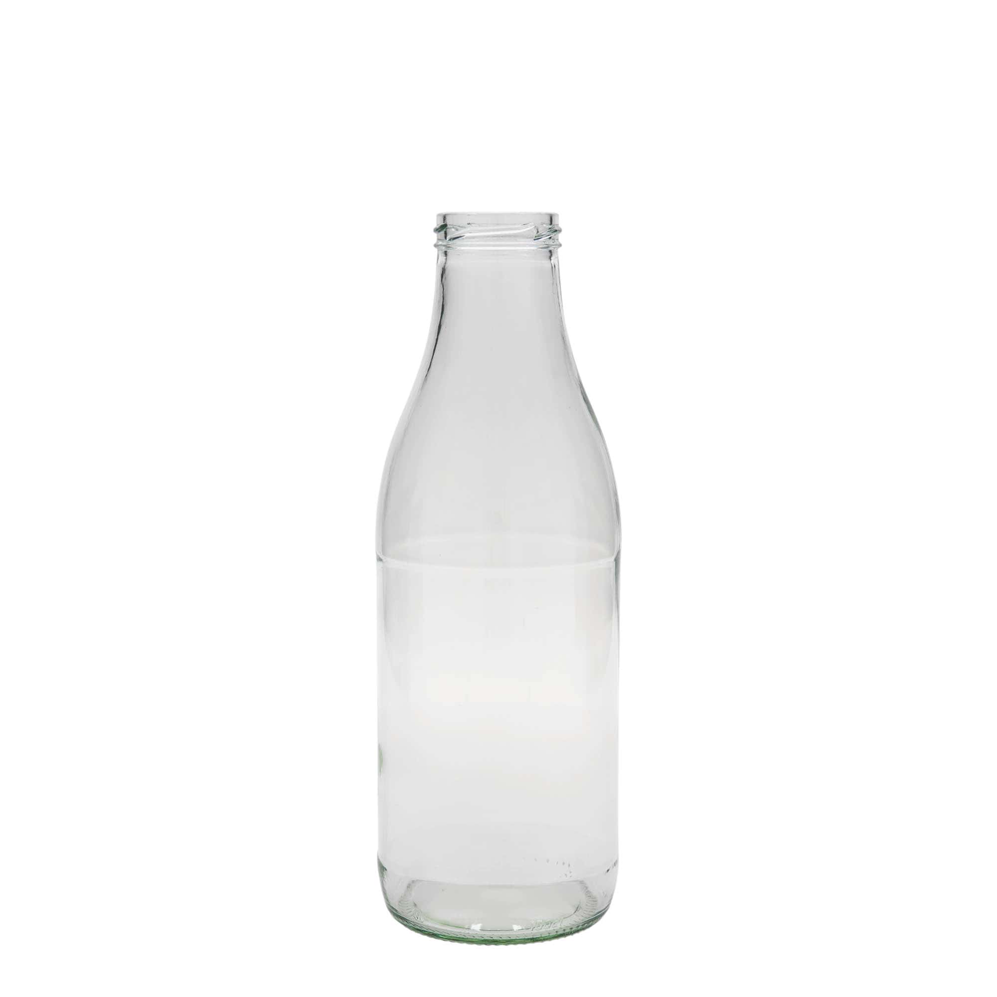 1.000 ml plataus kaklo butelis Lorenzo, anga: sukama (TO 48)