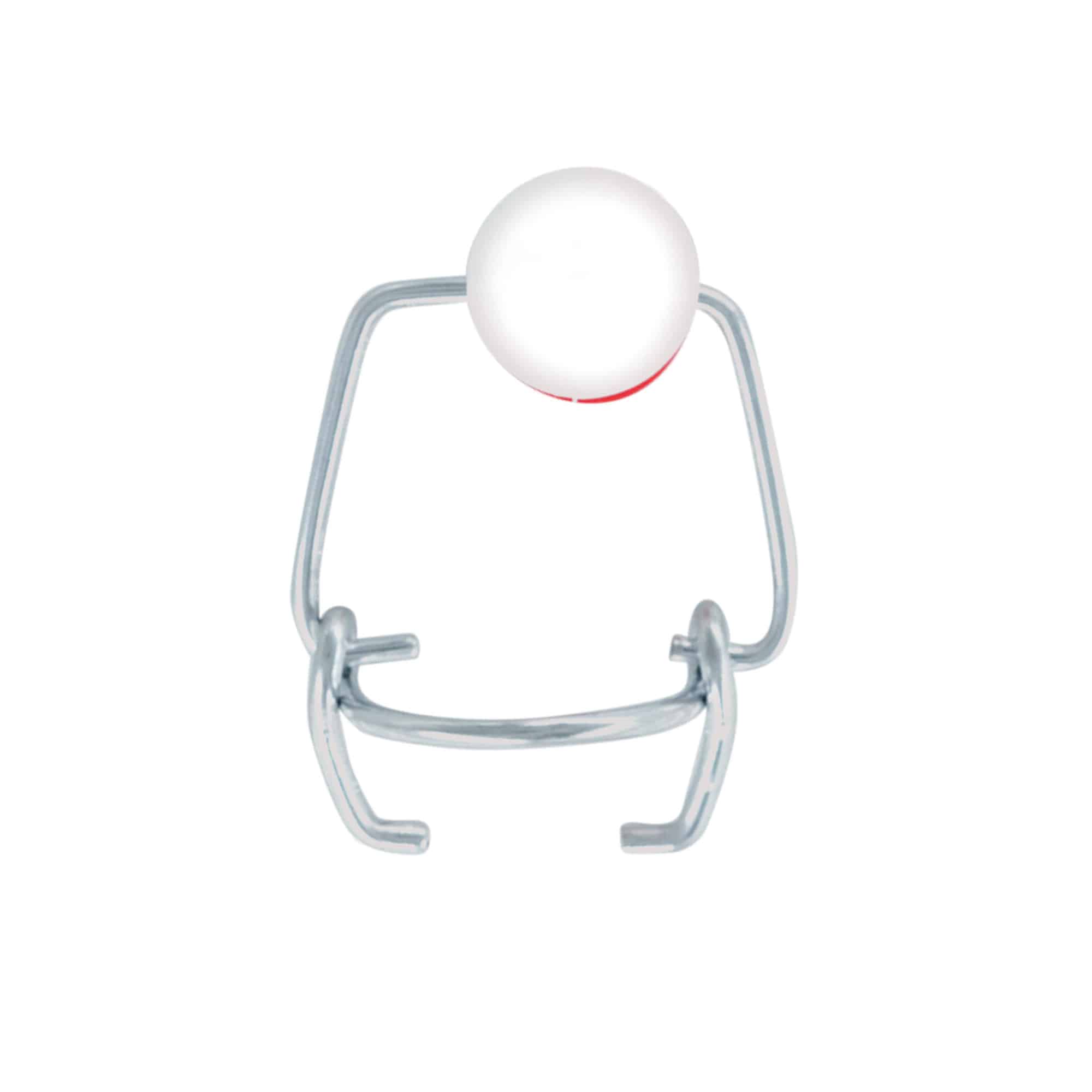 Mini spaustukas, plastikas, raudona-balti