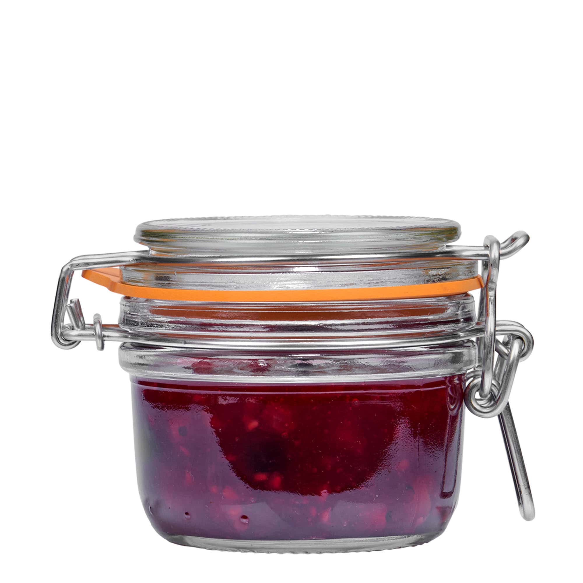 125 ml vielinio užsegimo stiklainis „Le Parfait Super Terrine“, anga: vielinio užsegimo dangtis