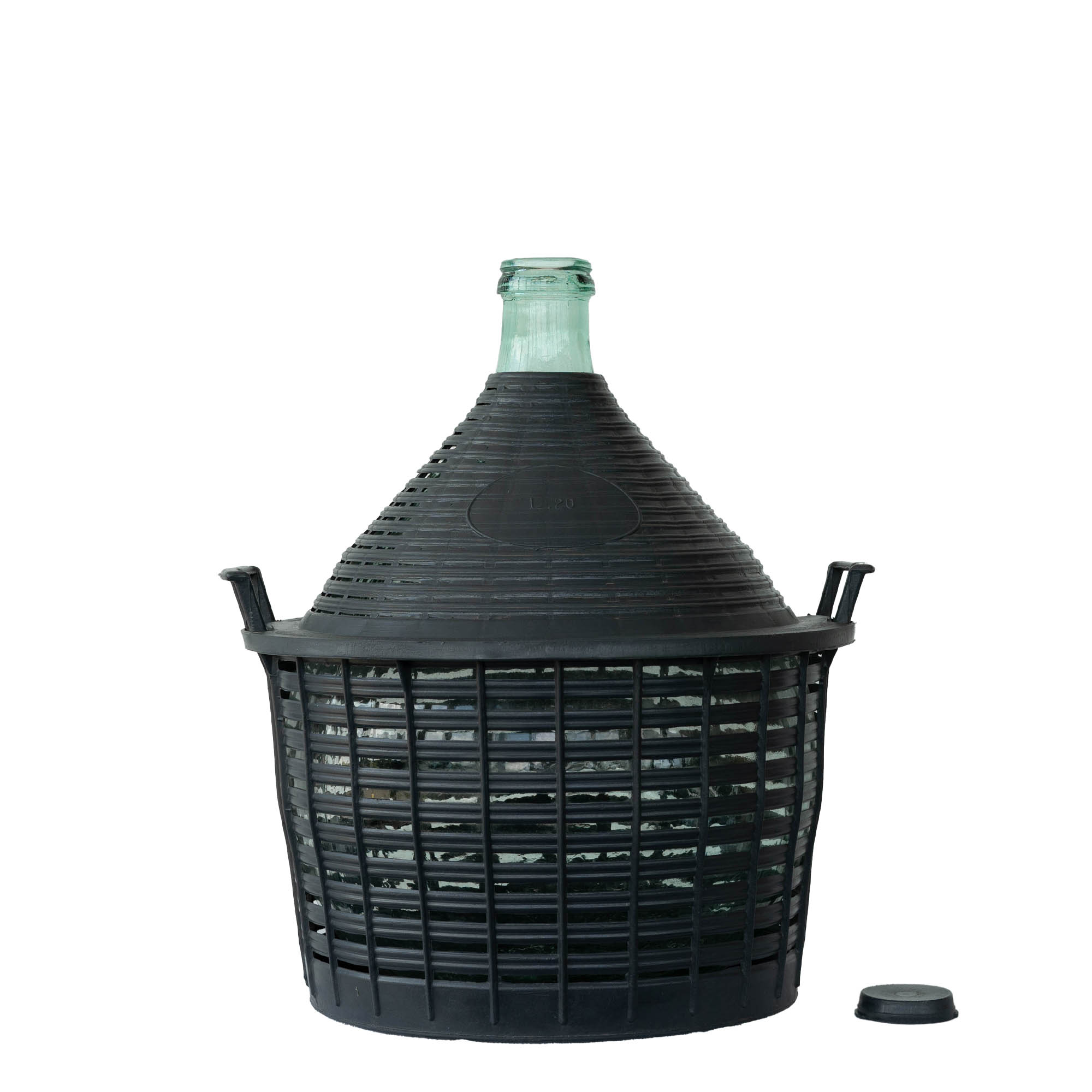 20 l balioninė talpa siauru kaklu, stiklas, anga: užlenkiamas dangtelis 20 l balioninė talpa siauru kaklu, stiklas, anga: užlenkiamas dangtelis