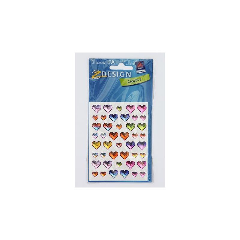 Zweckform lipdukai „Gelherzen“, plastikas, margas Zweckform lipdukai „Gelherzen“, plastikas, margas