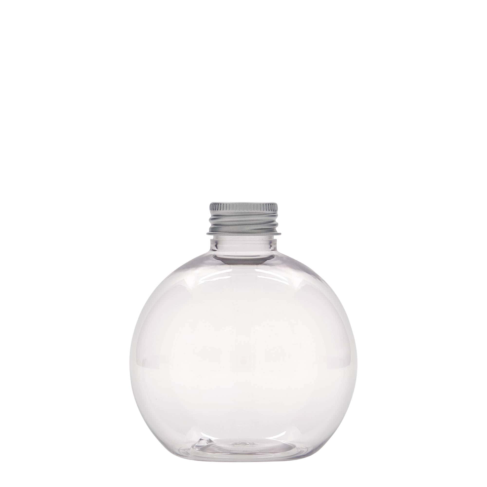 250 ml PET butelis „Perry“, apvalus, plastikas, anga: 24/410